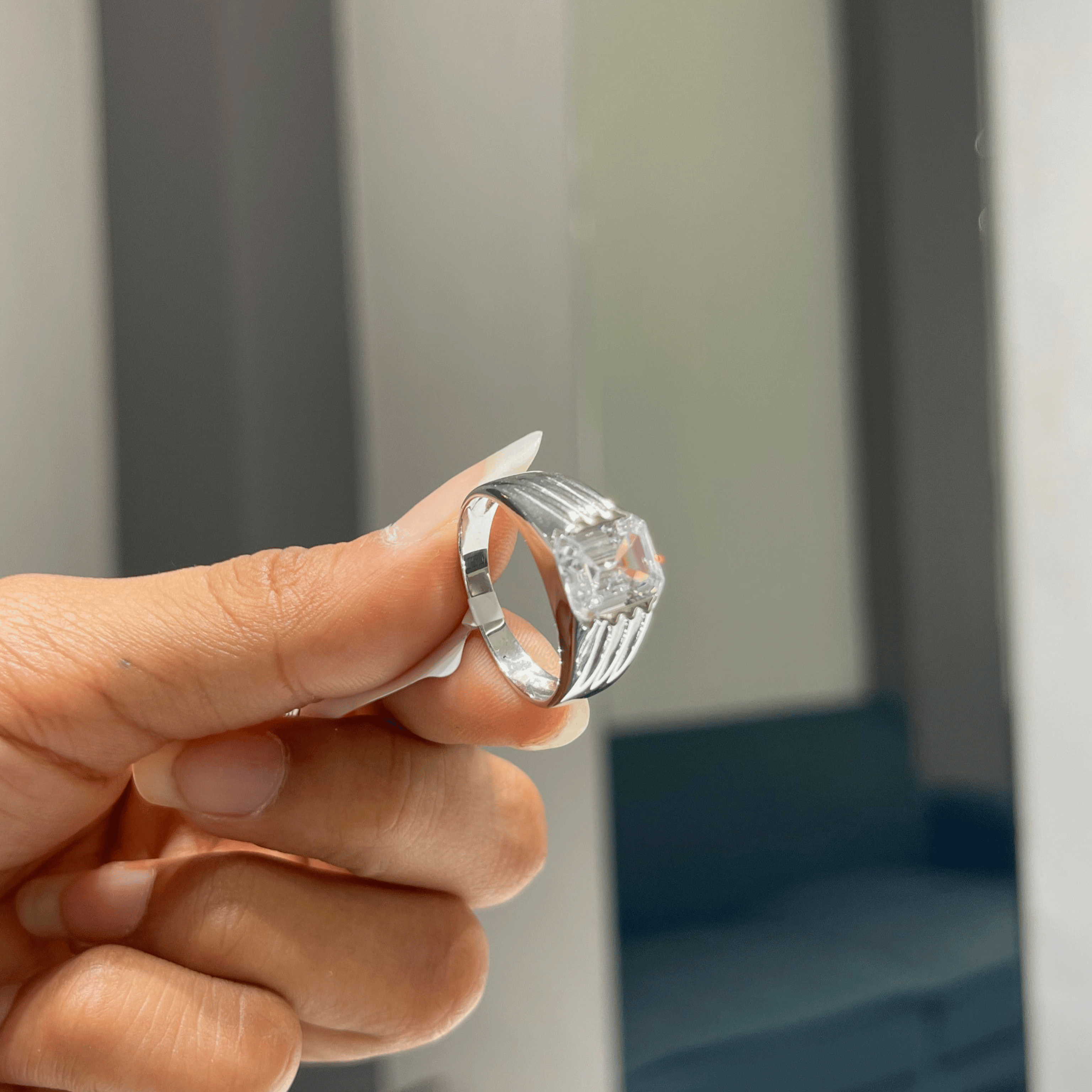 Silver Diamond Band