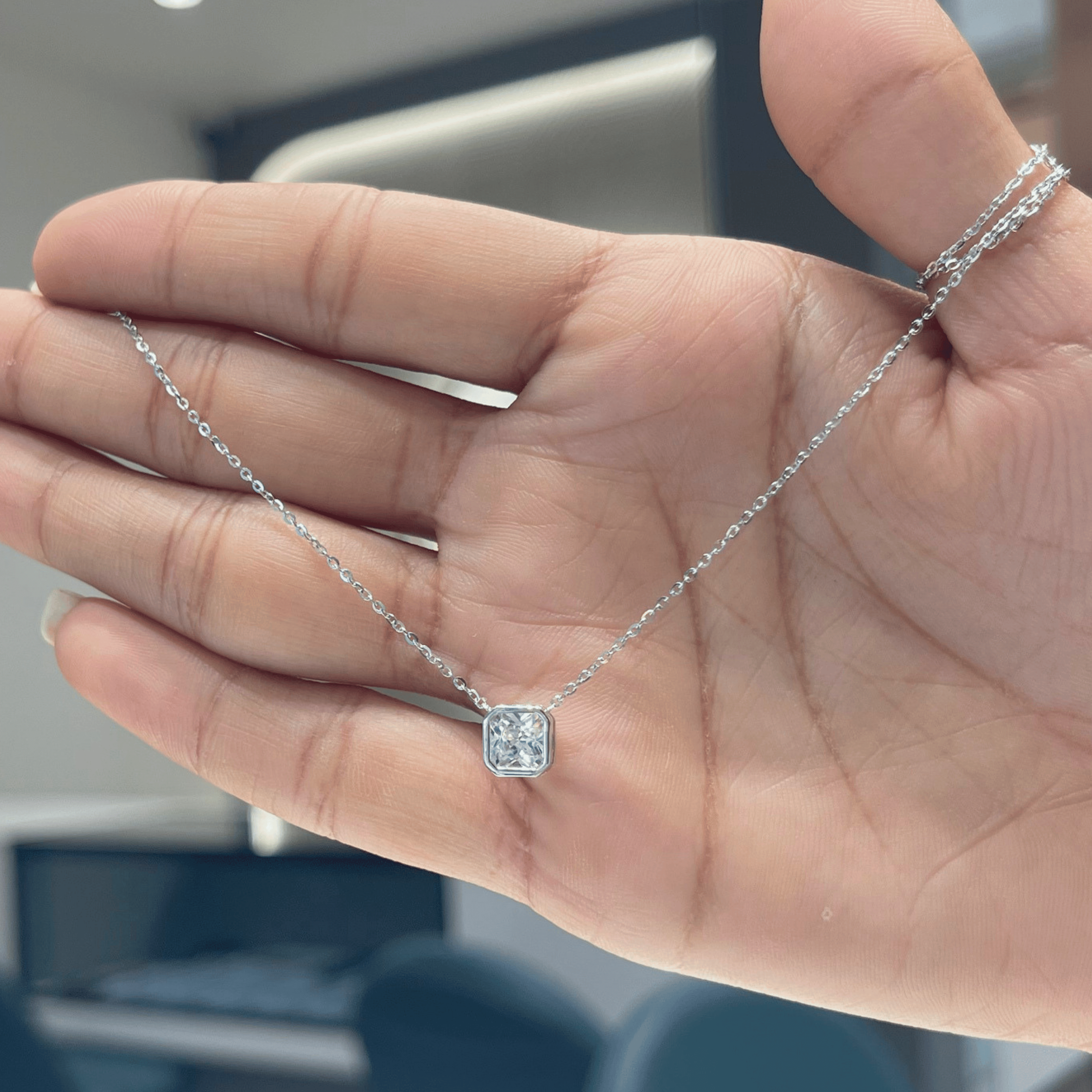 925 Silver Smooth Finish Pendant Chain