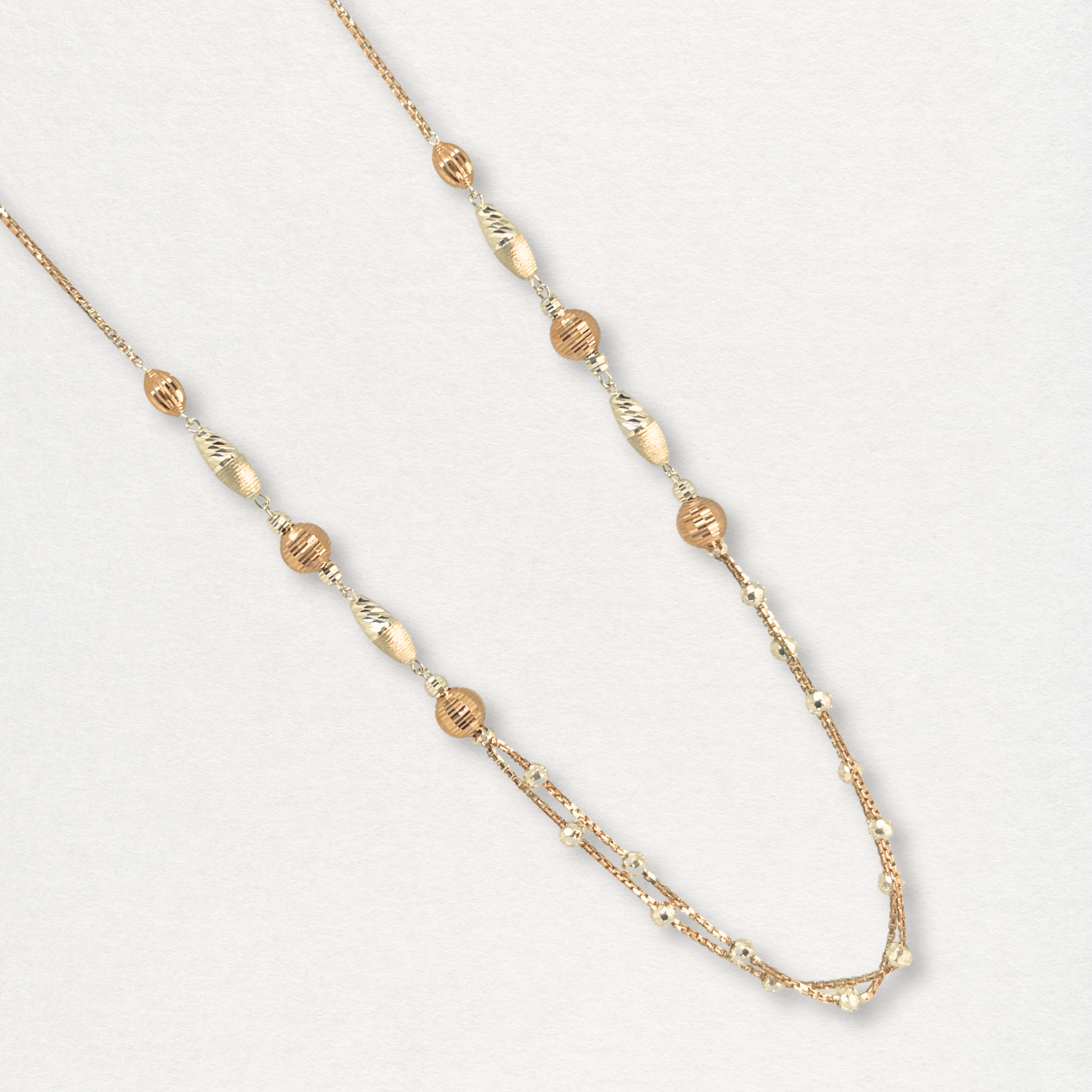 EliteBead Dual Tone Silver Chain
