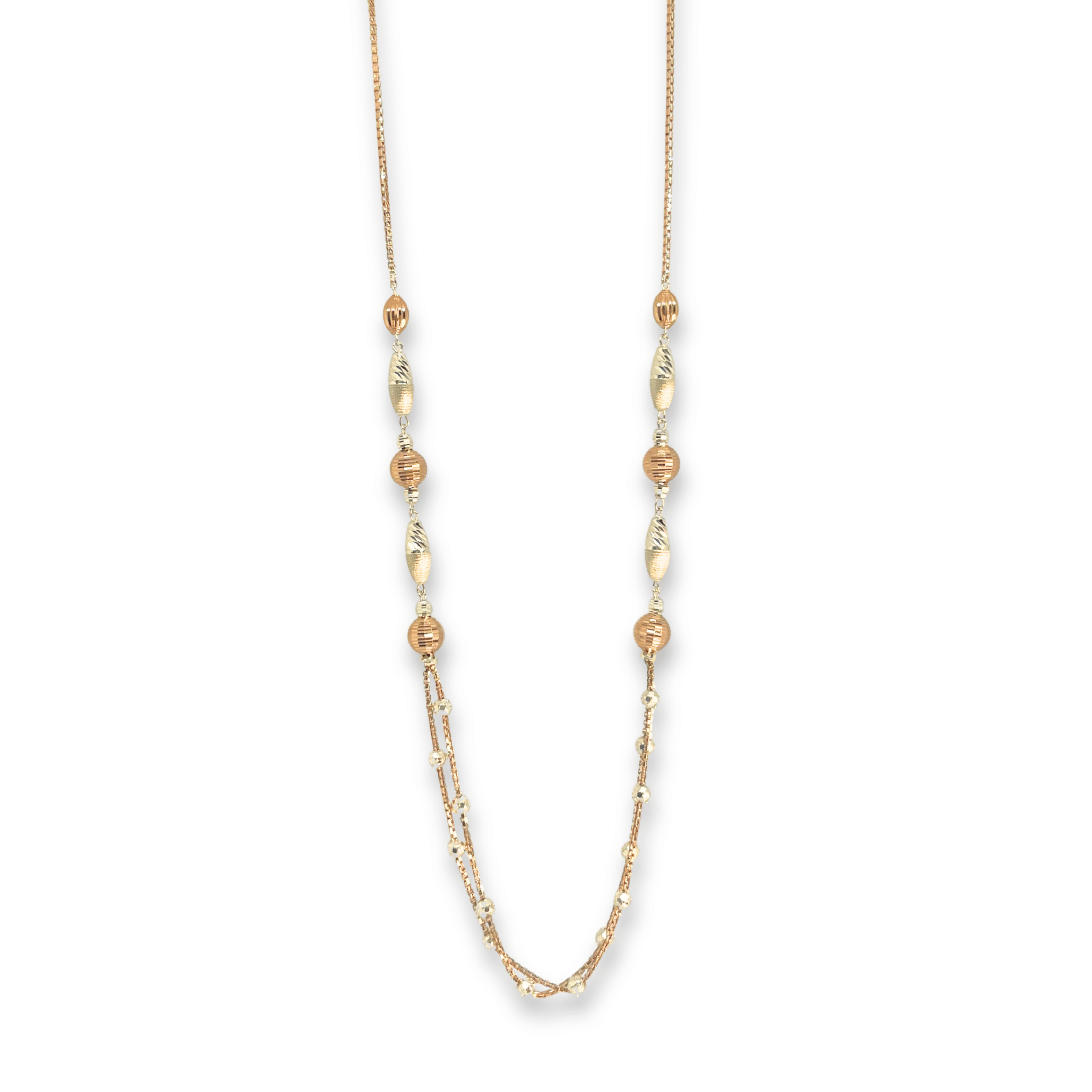 EliteBead Dual Tone Silver Chain