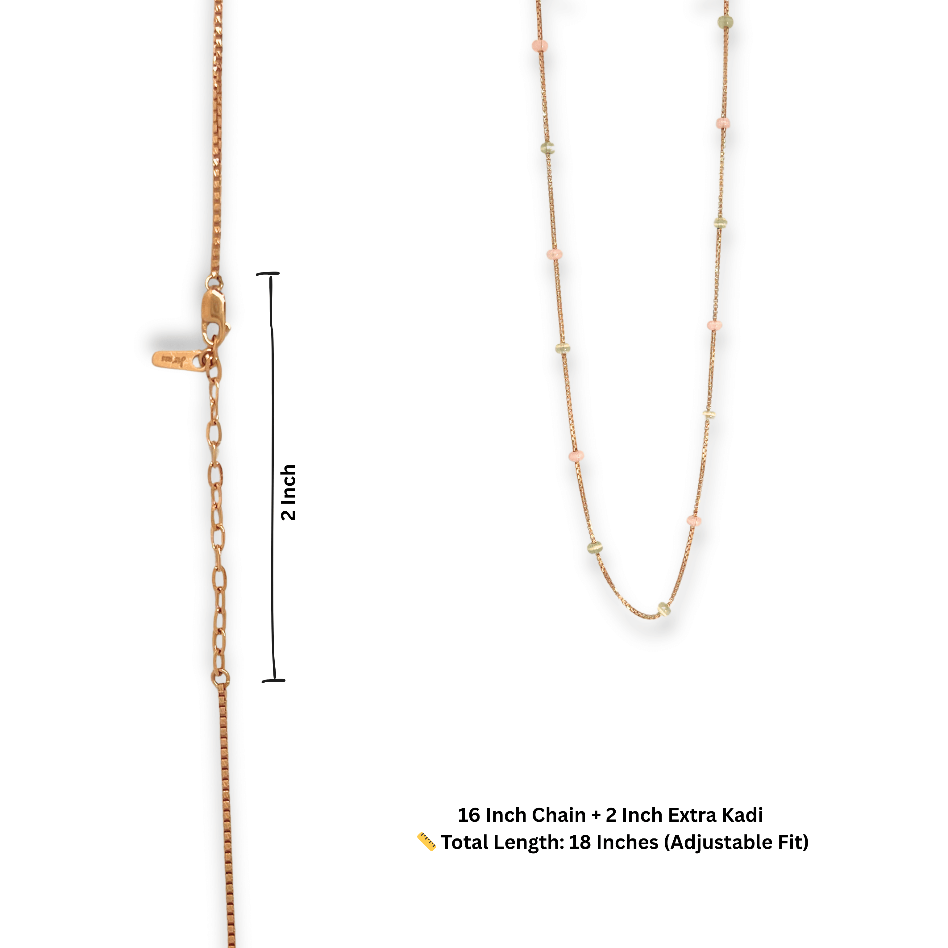 Pastel Bead Minimal Chain