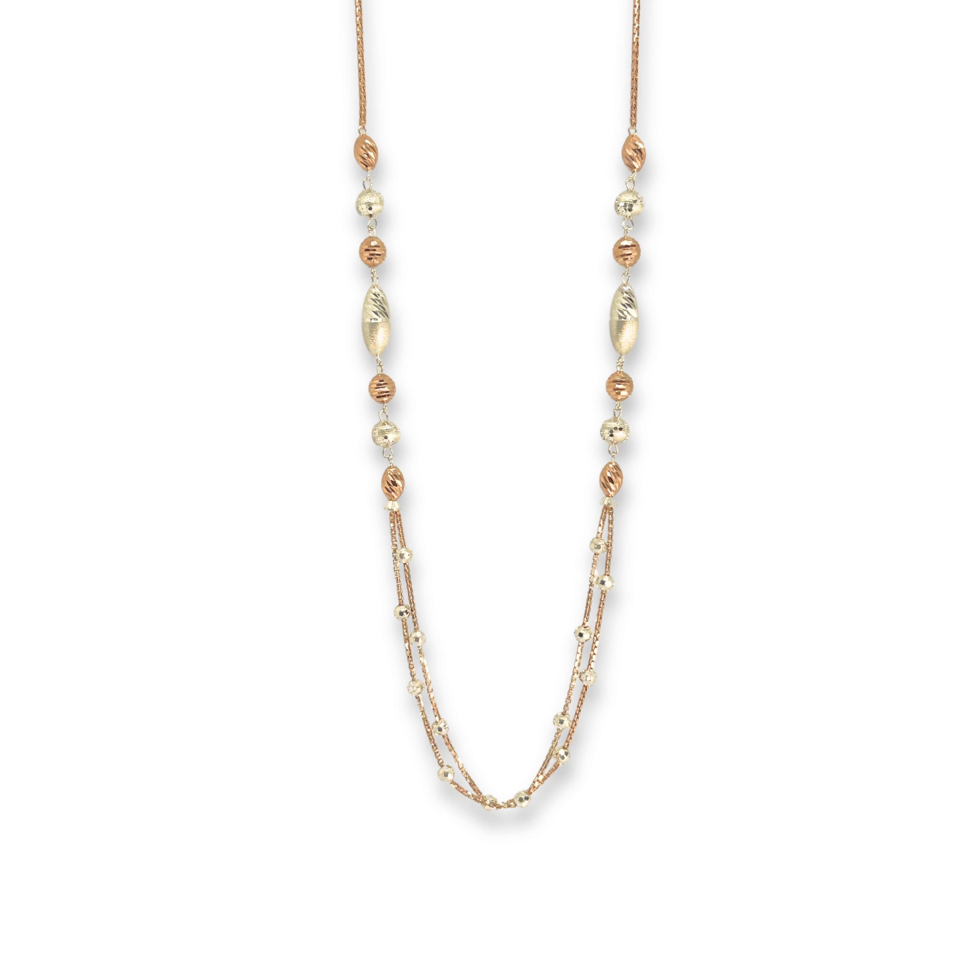 EliteTwist Dual Tone Silver Chain