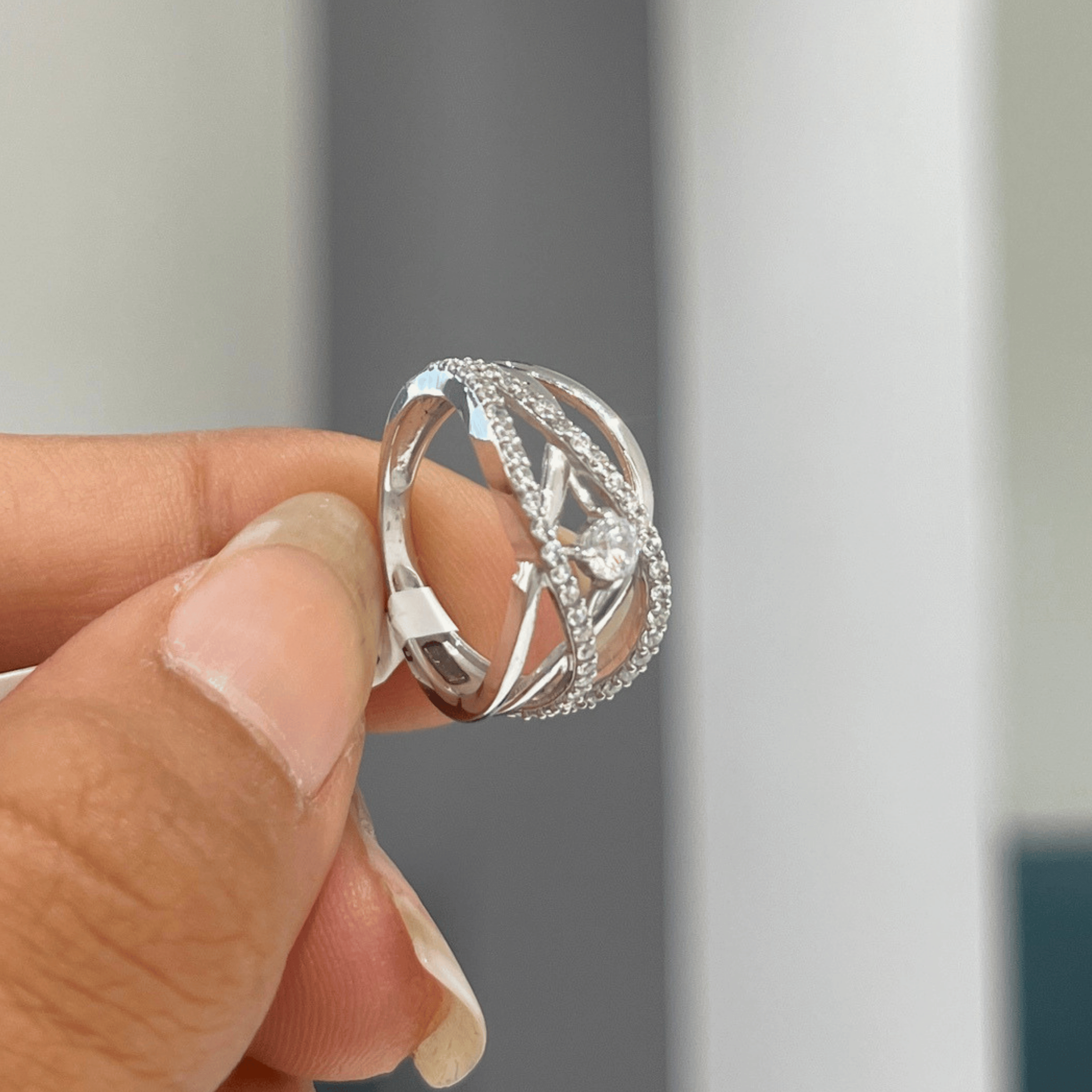 Silver Petal Ring