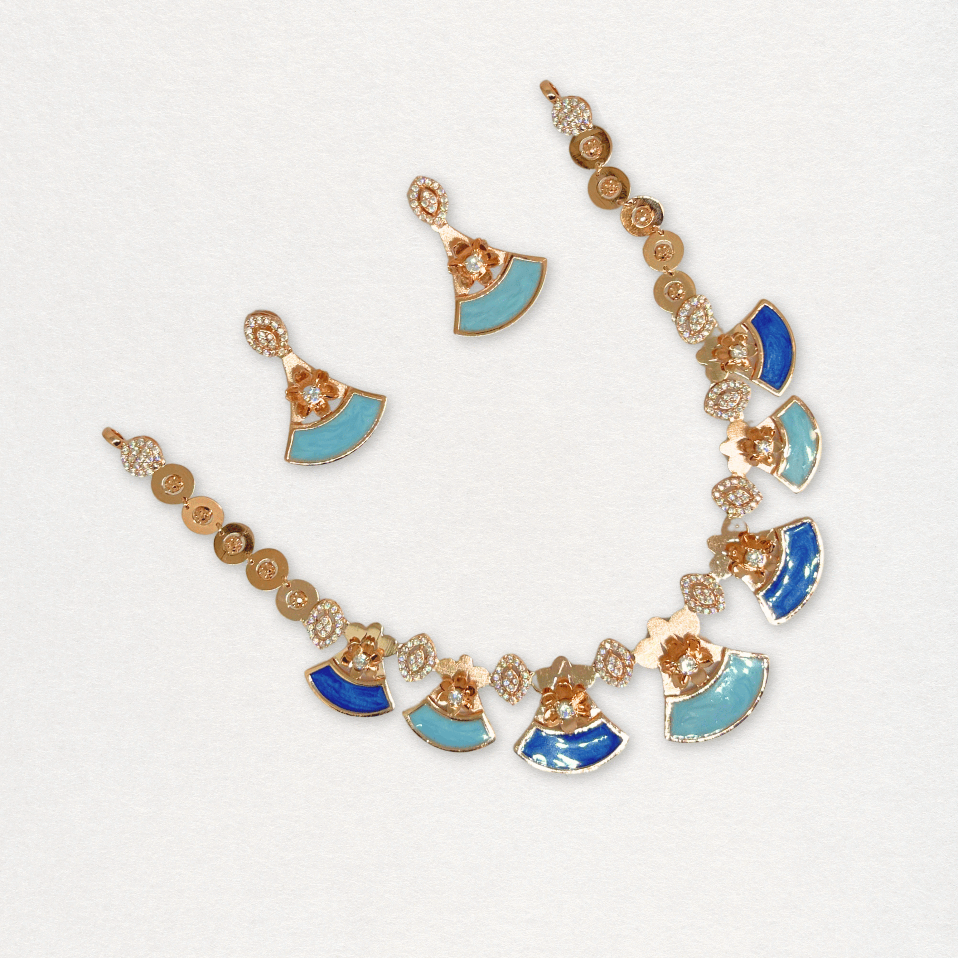 Trendy Multi-Color Designer Necklace Set
