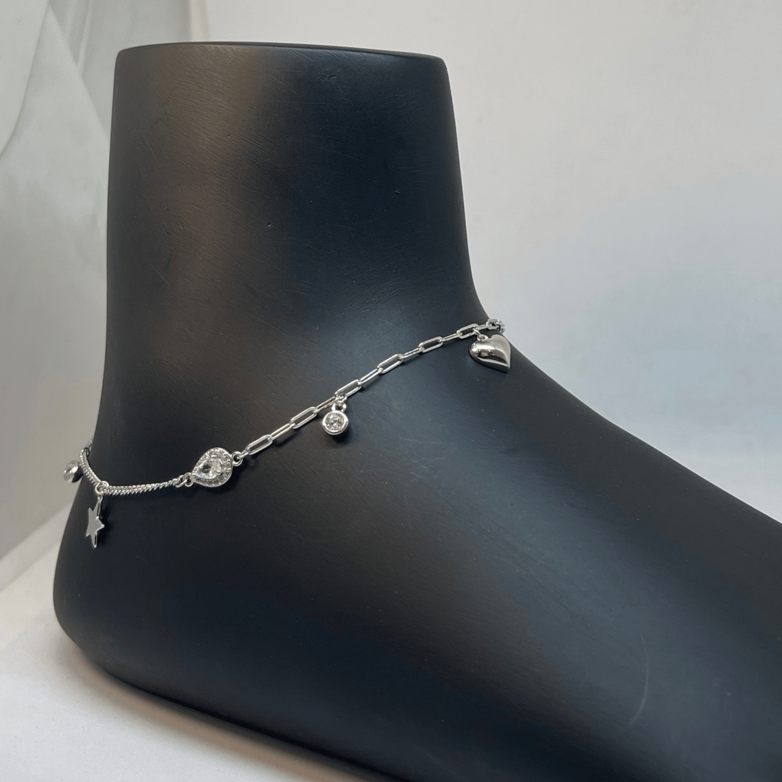 Silver Whisper Anklet