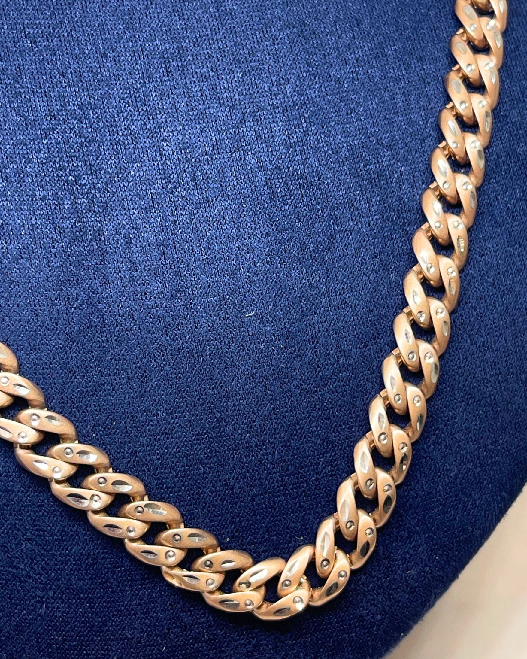 Premium Cuban Twist Silver Chain