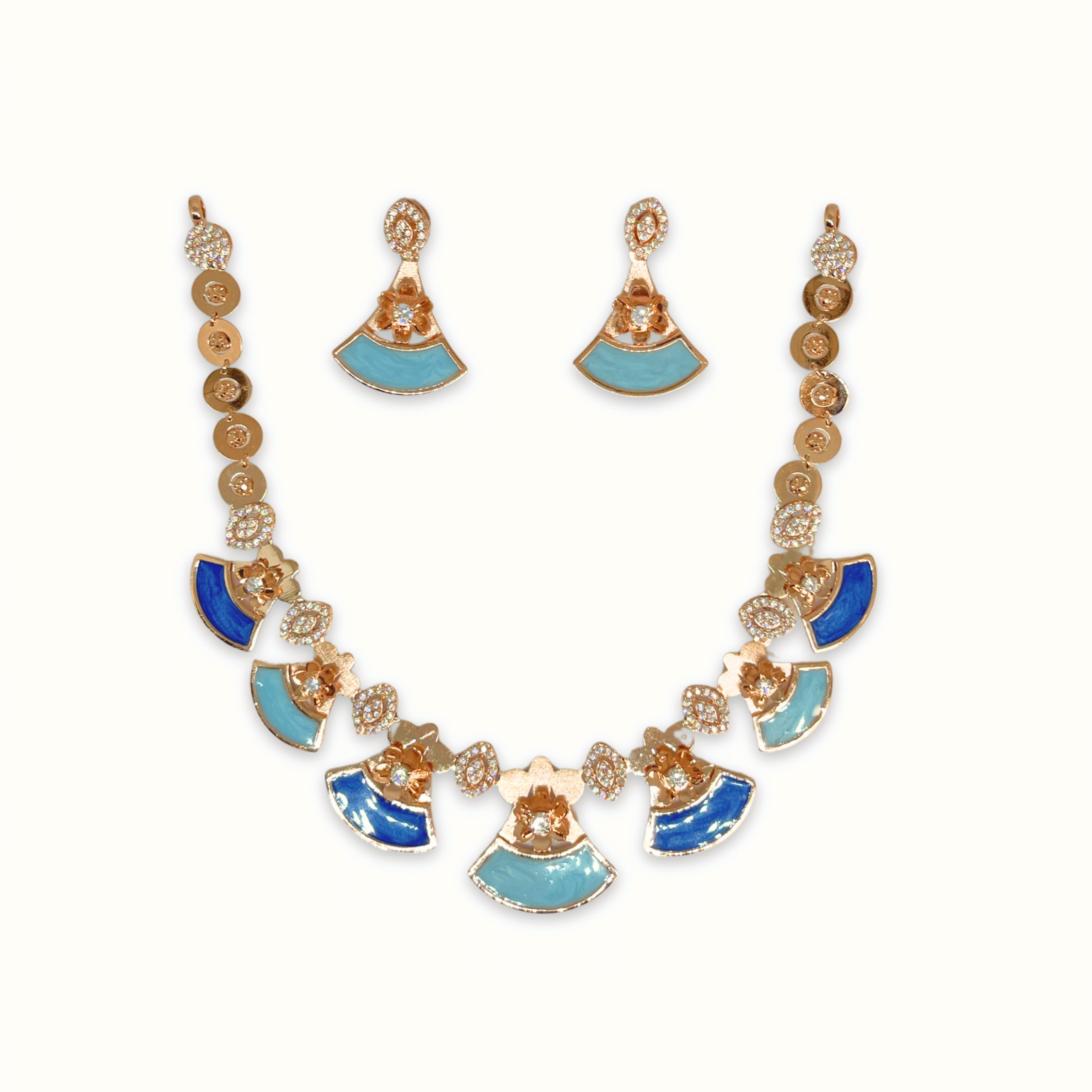 Trendy Multi-Color Designer Necklace Set
