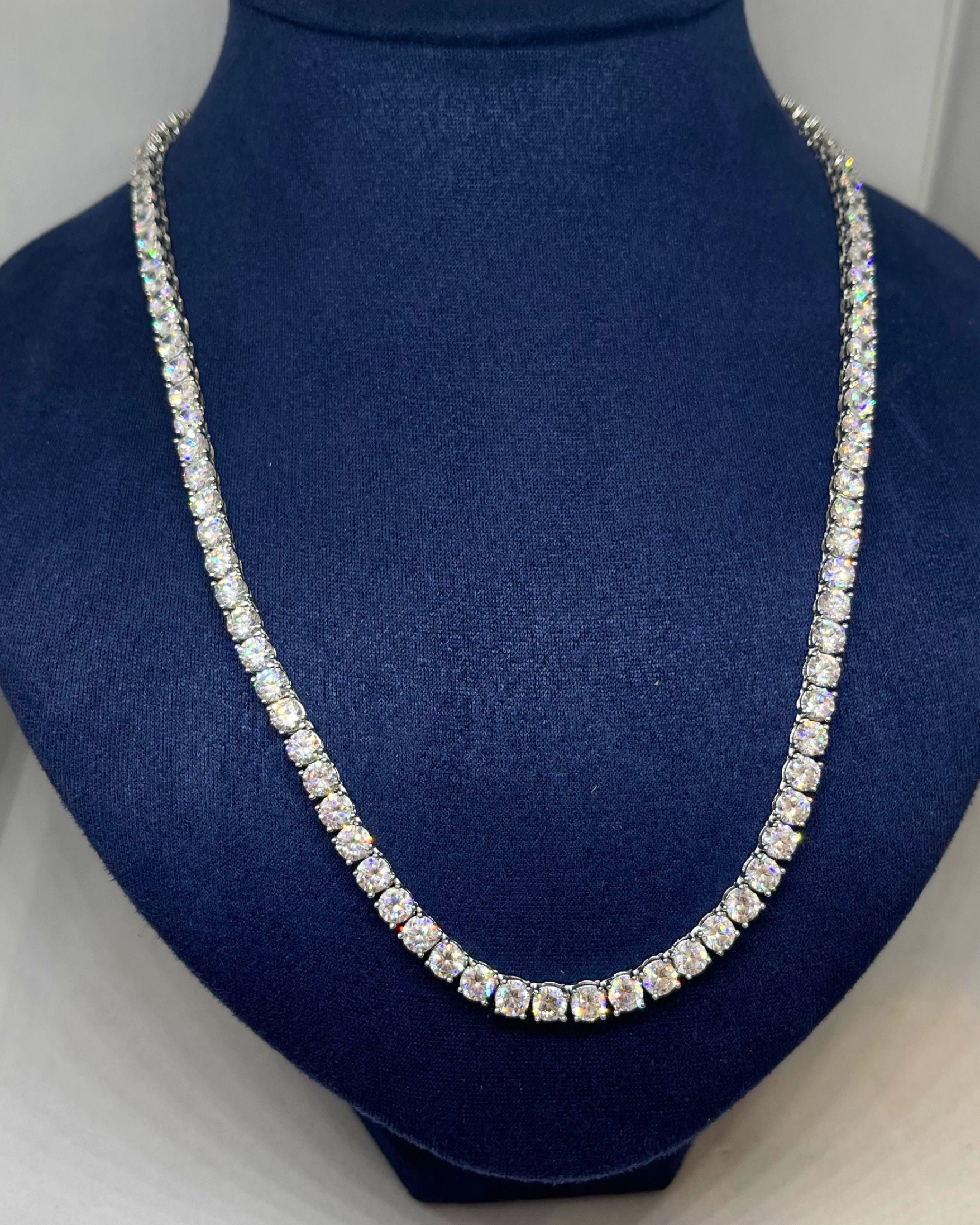 Luxury Tennis Silver Chain