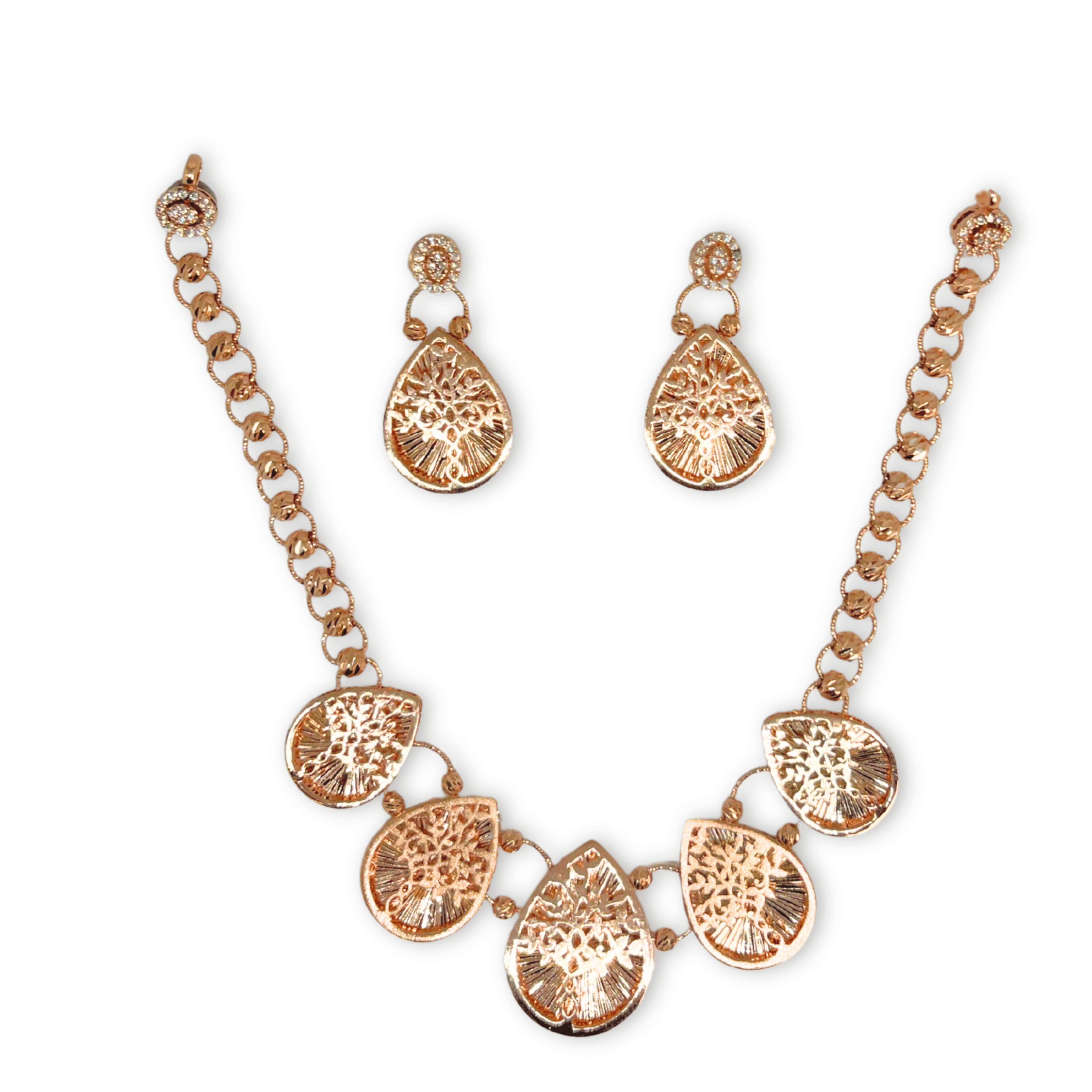 Mirror Concept Designer Necklace Set