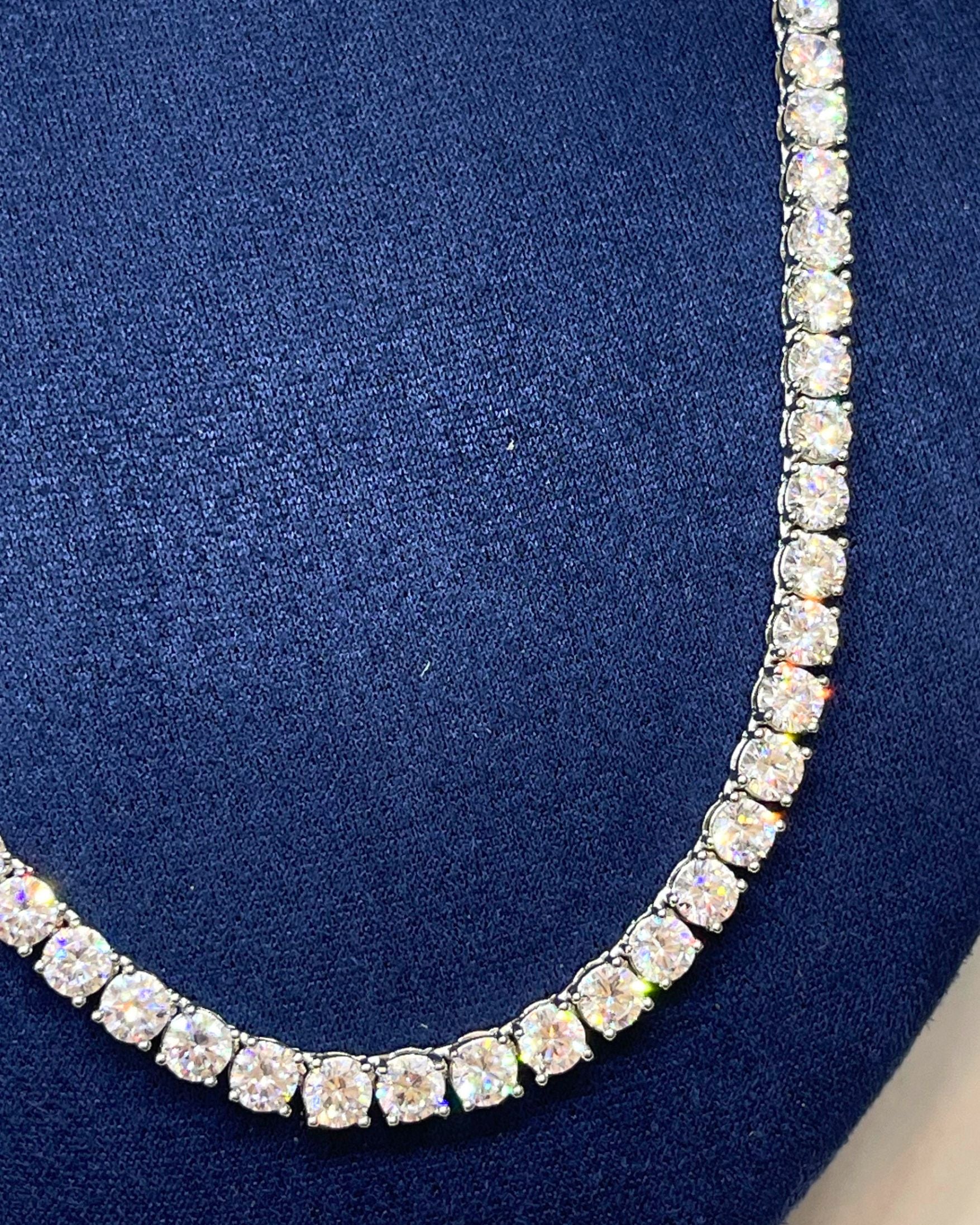 Luxury Tennis Silver Chain
