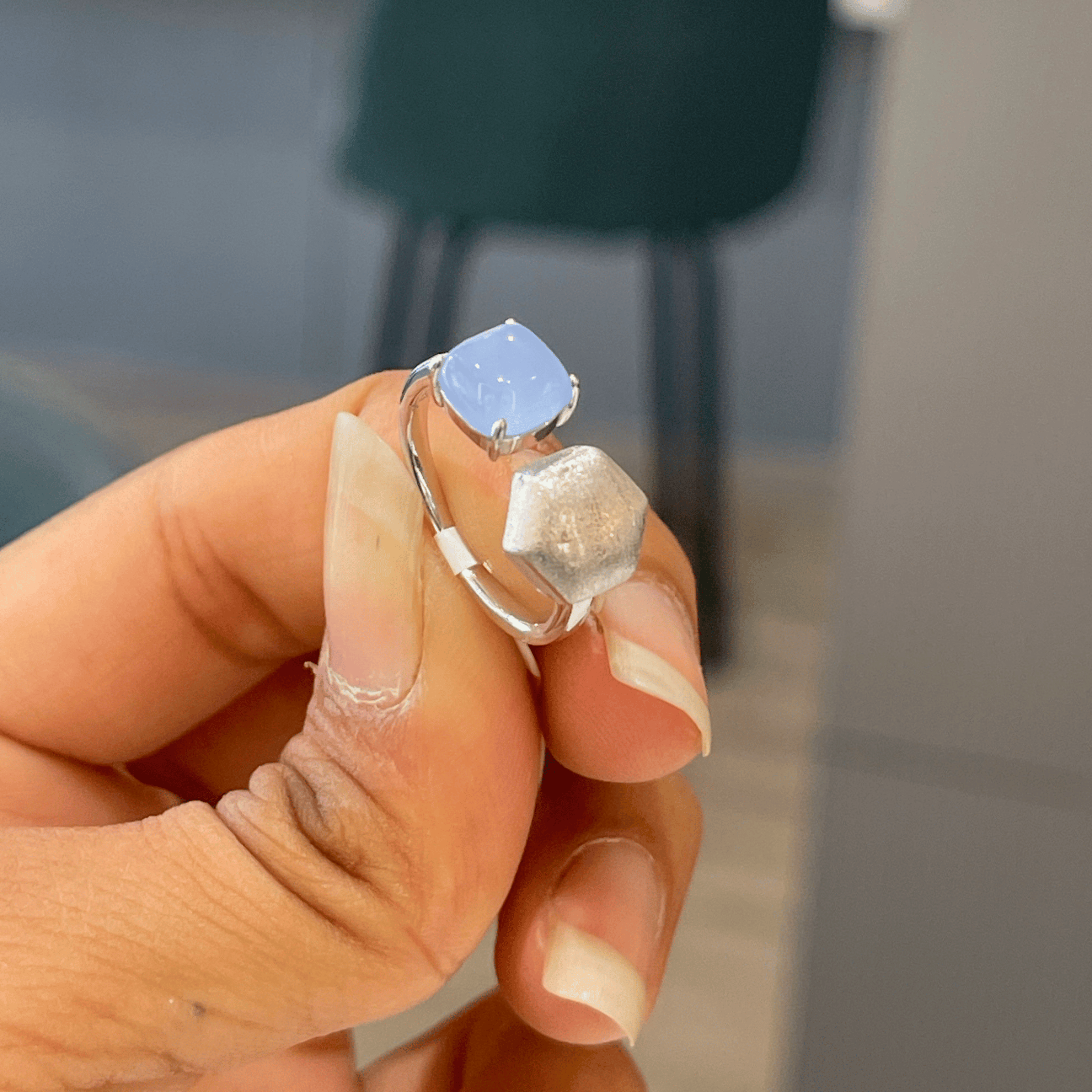Blue Crystal Ring