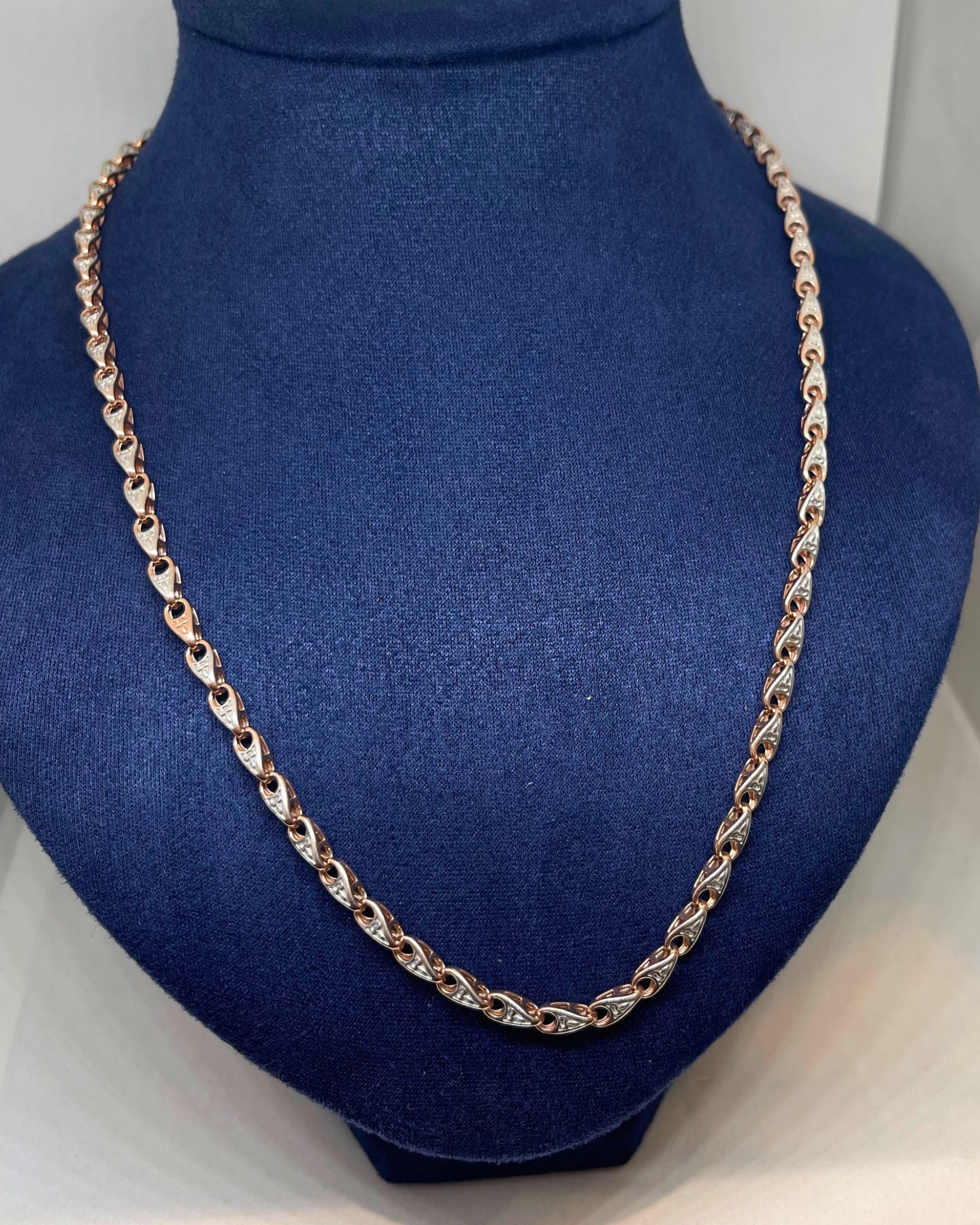 Elite Twist Men's Silver Chain