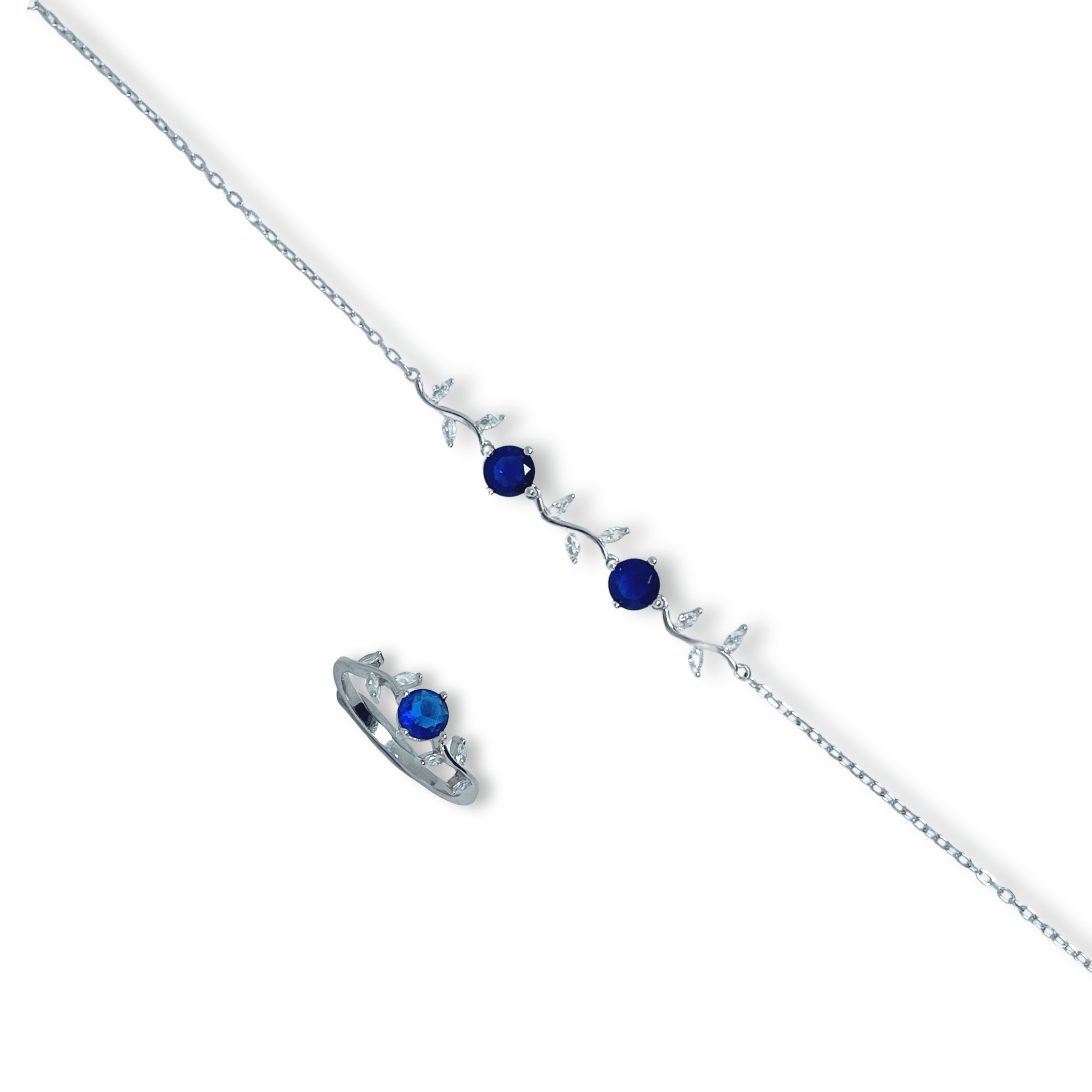 Royal Blue Vine Combo Set
