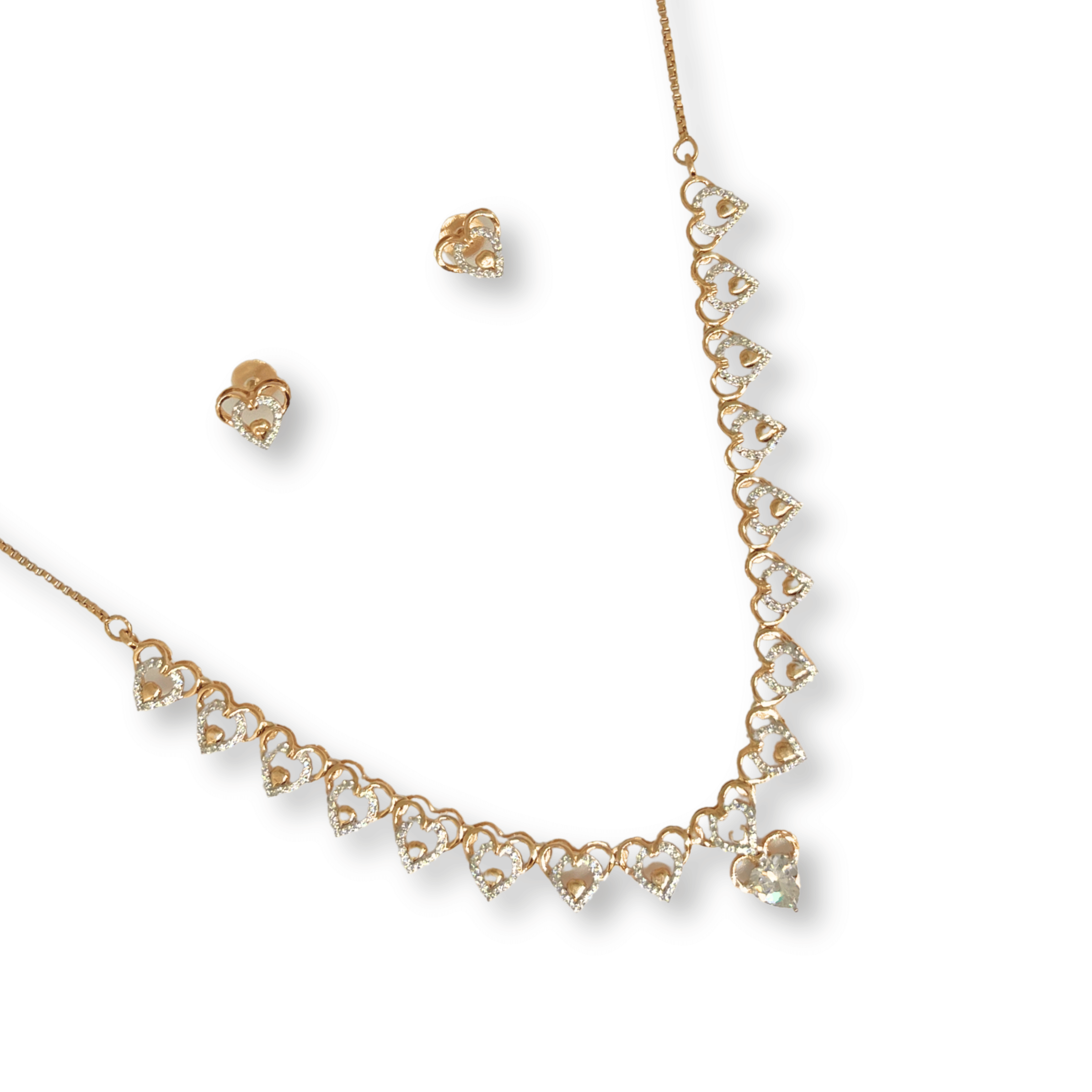 Rose Gold Heart Necklace