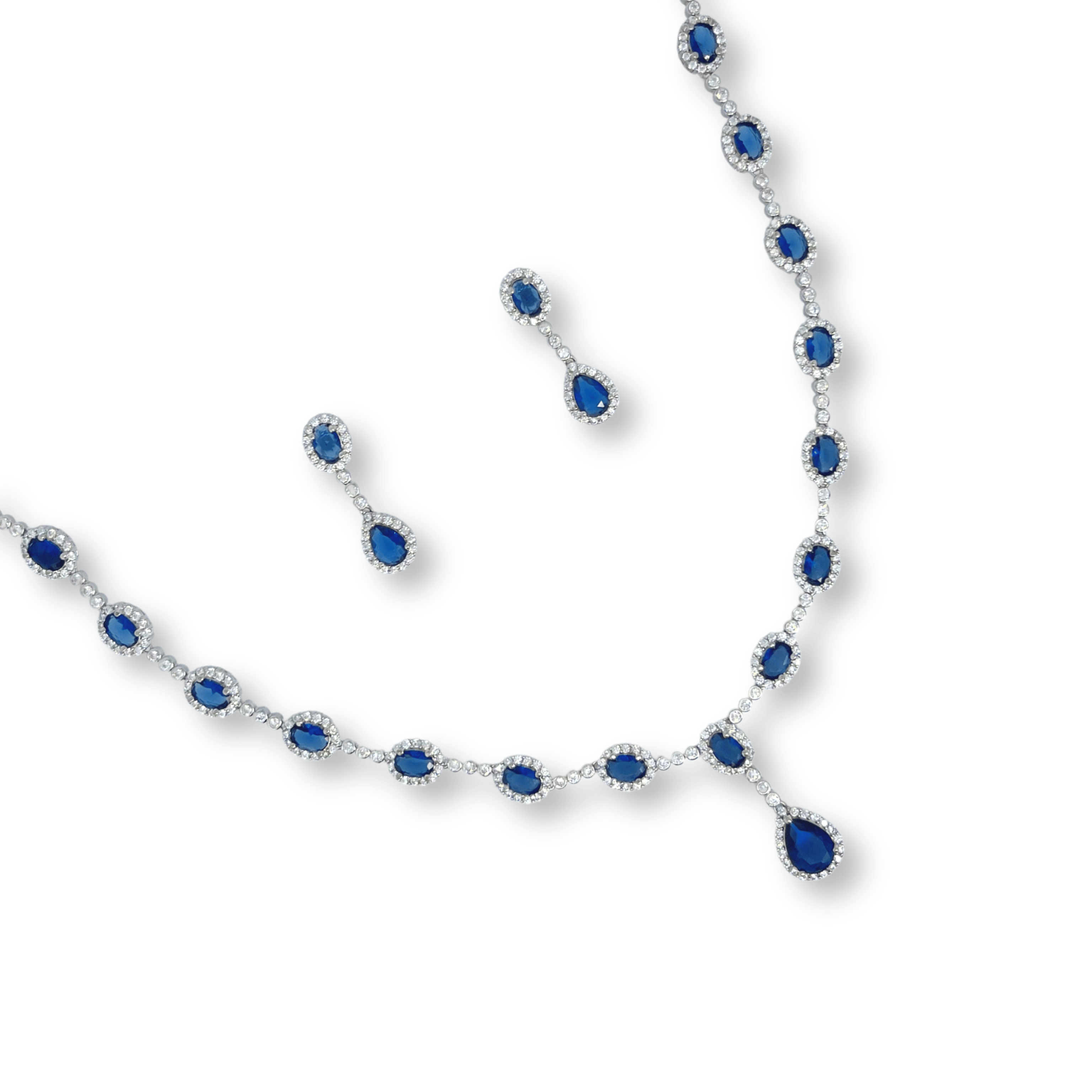 Royal Blue Diamond Look Full Combo Set