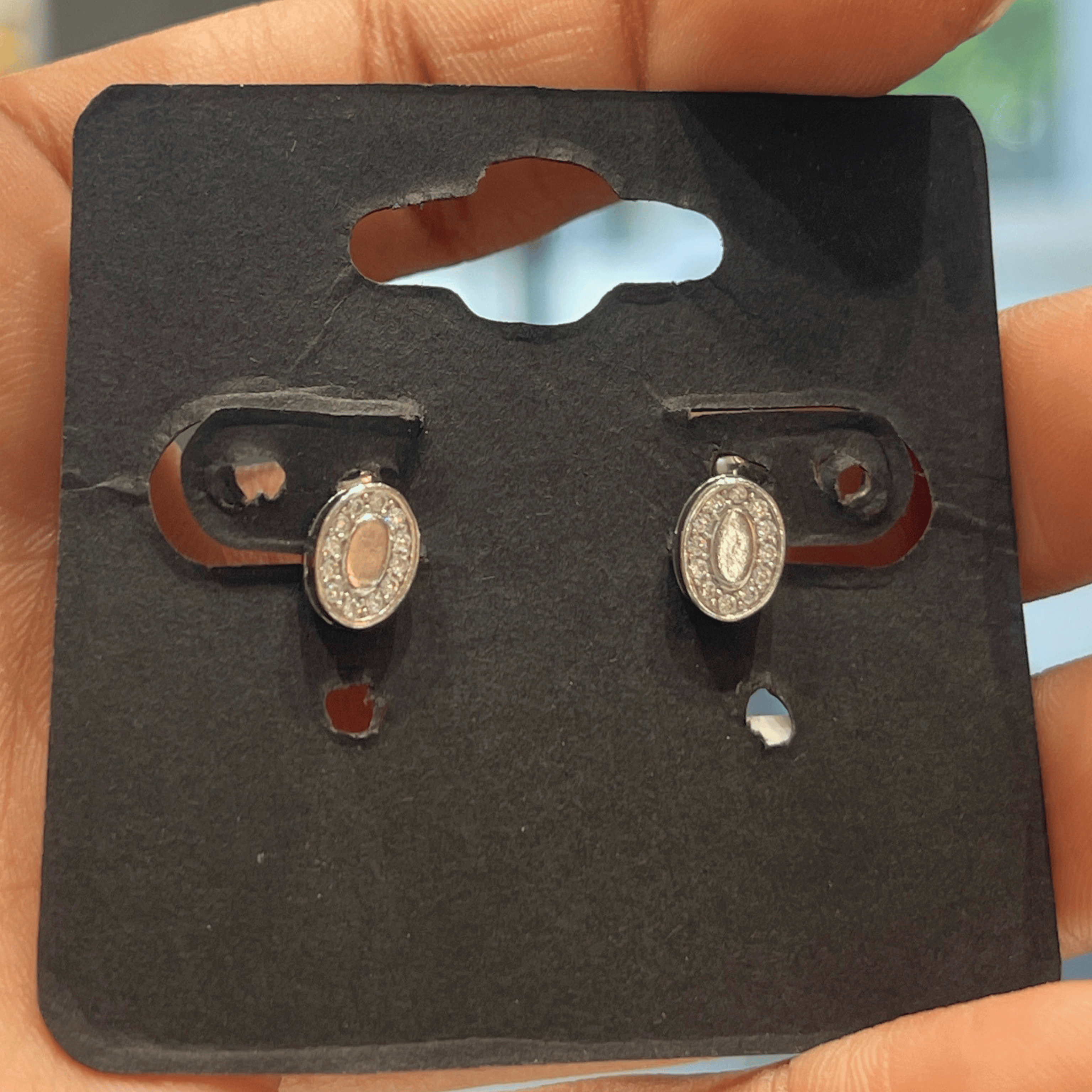 Silver Spark Earrings