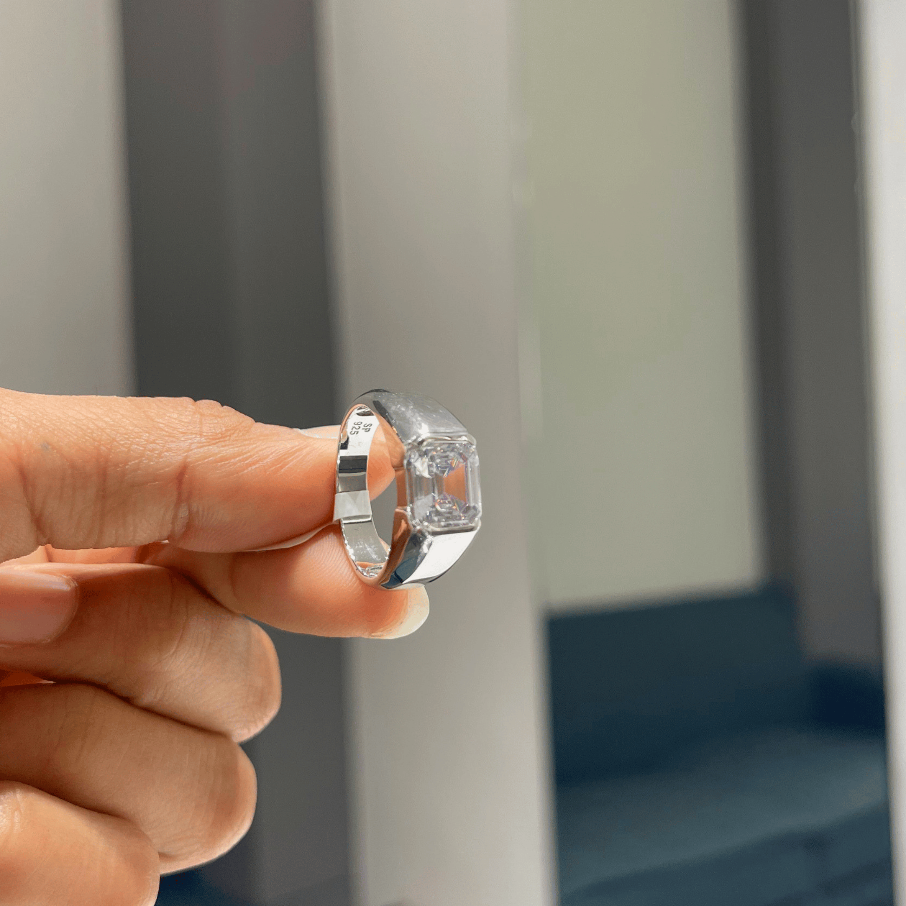 Silver Diamond Band