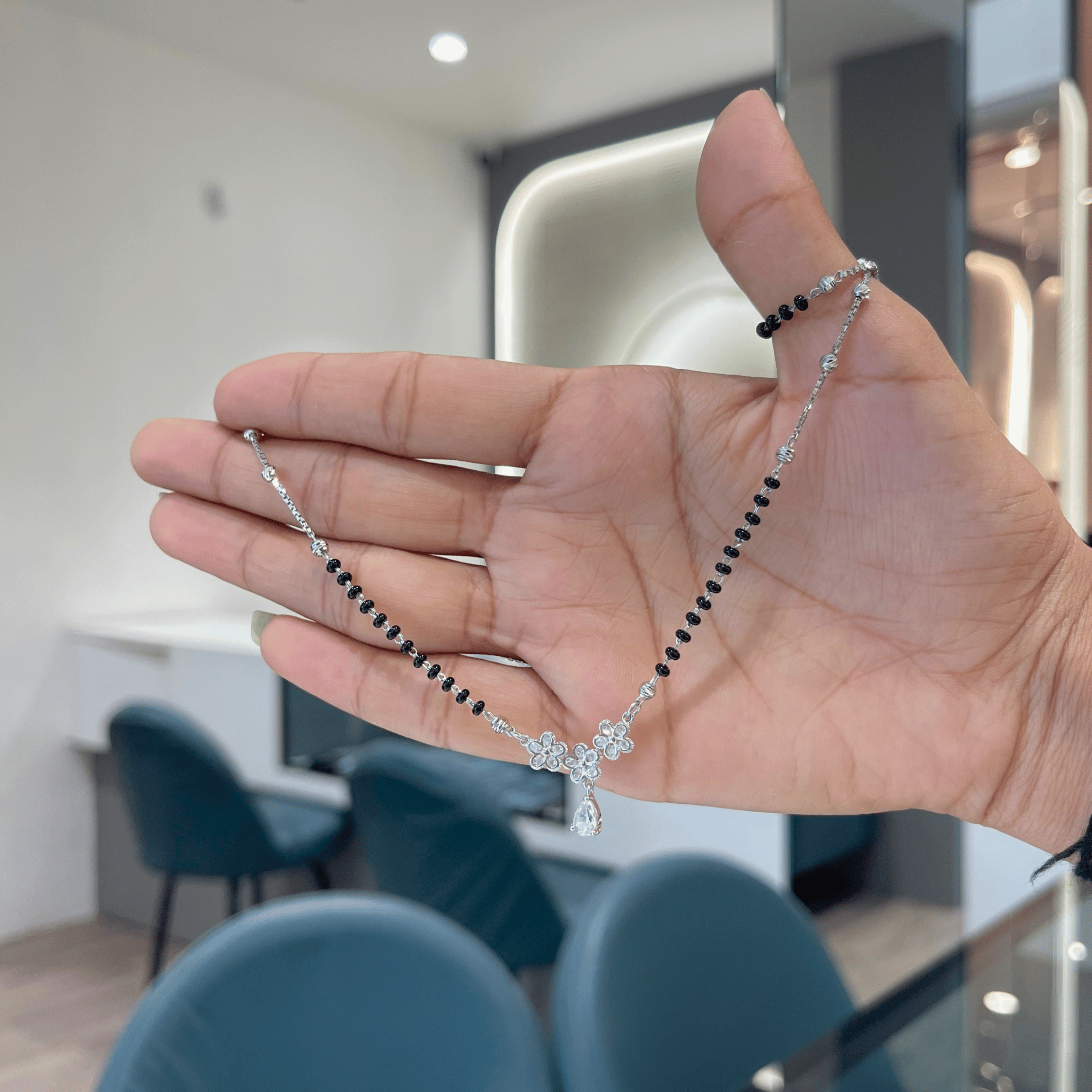 Chic & Simple Silver Mangalsutra