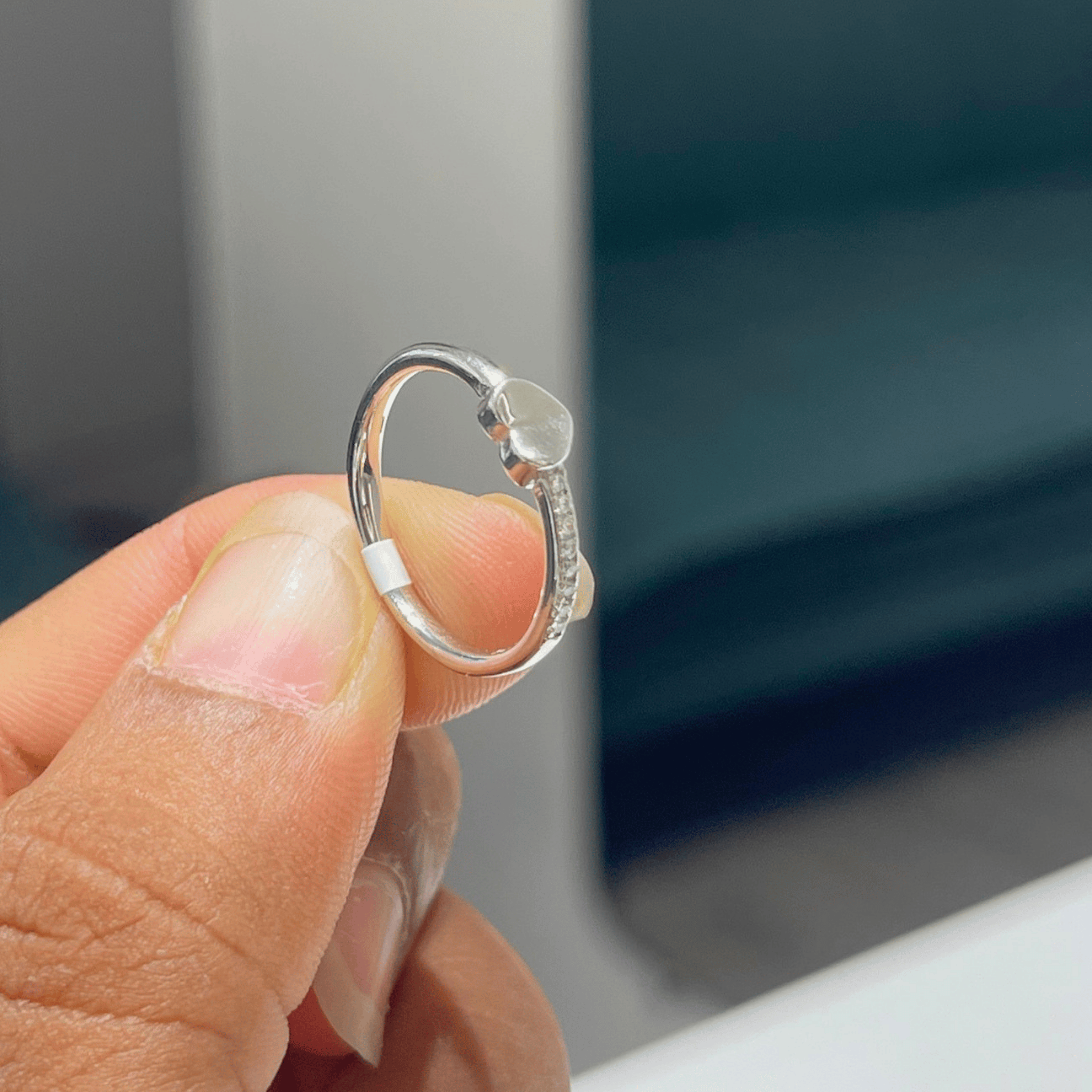 Silver Halo Ring