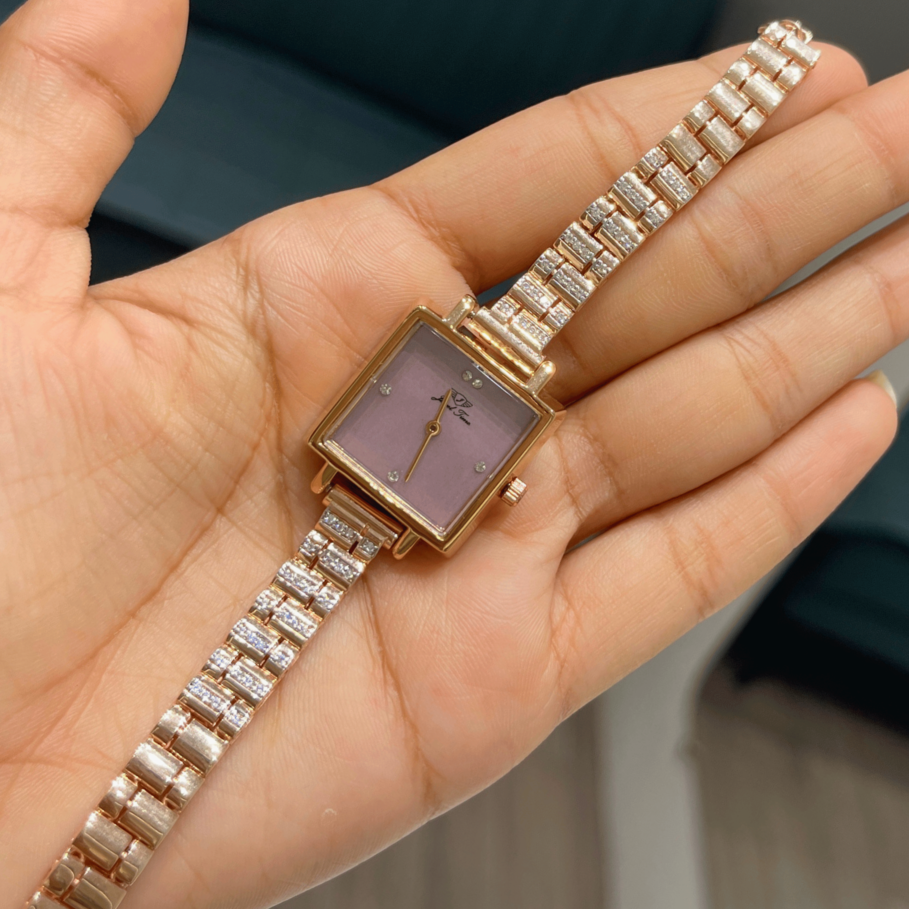 Chic Crystal Chain Watch