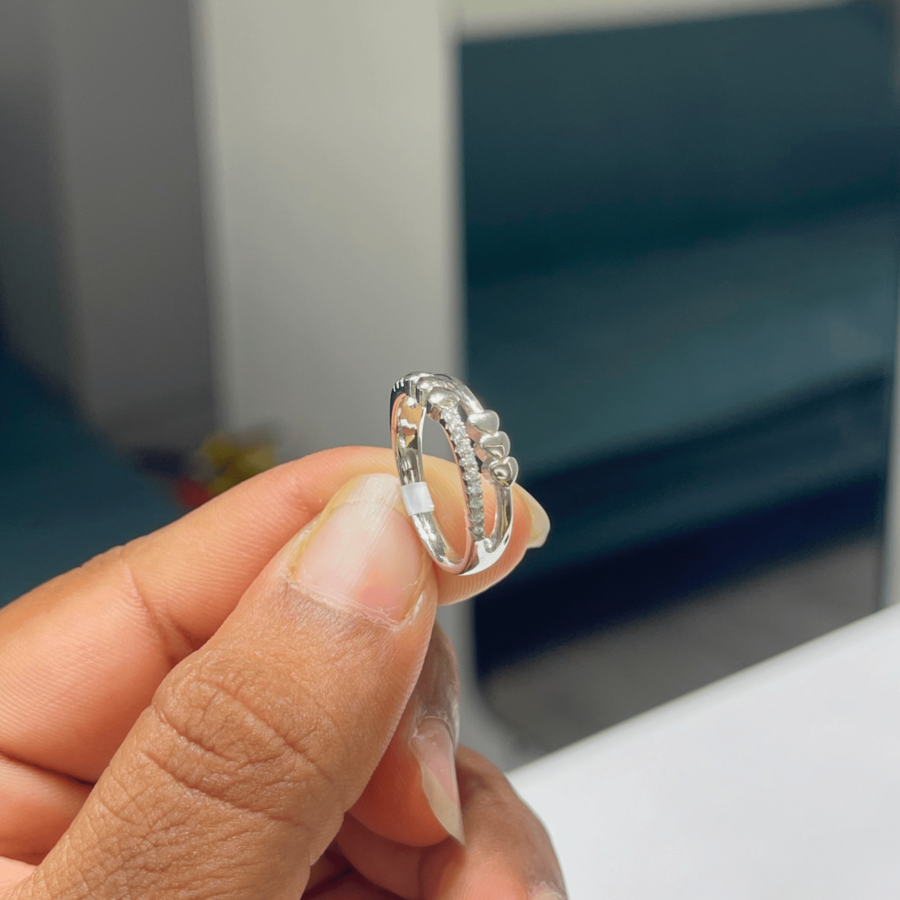 Silver Spark Ring