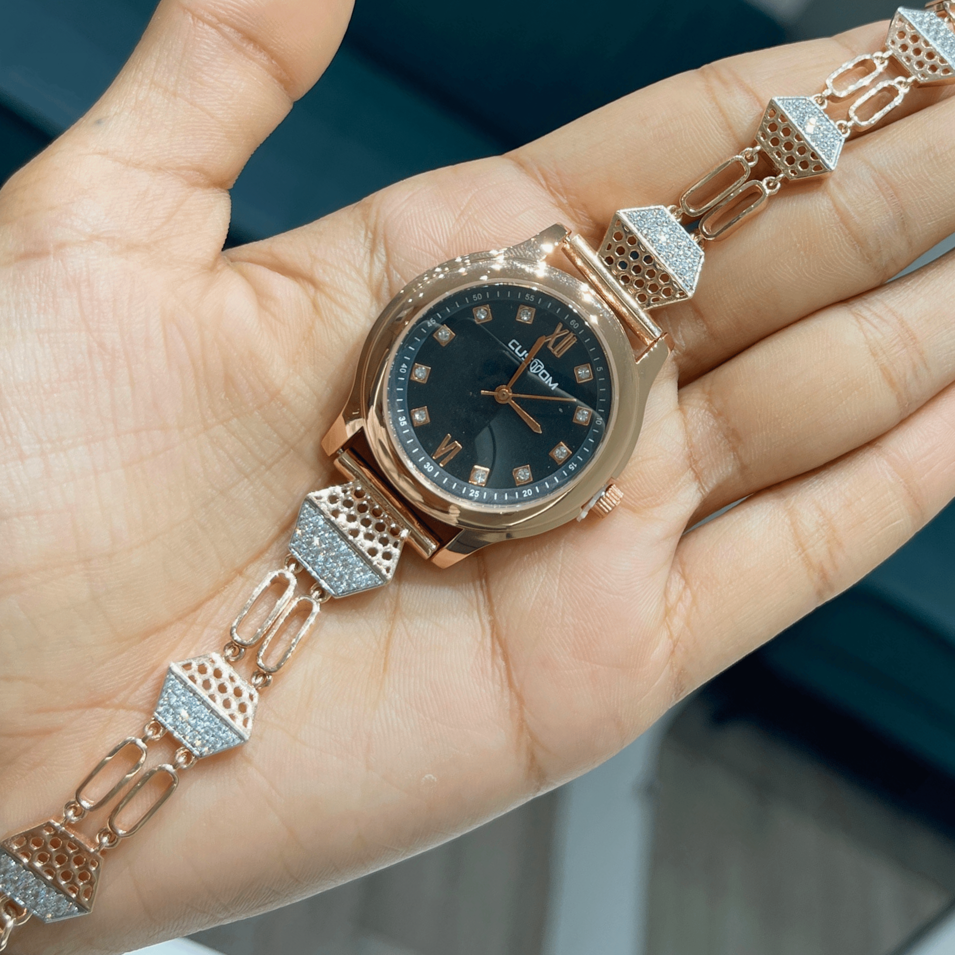 Royal Glow Rose Gold Watch