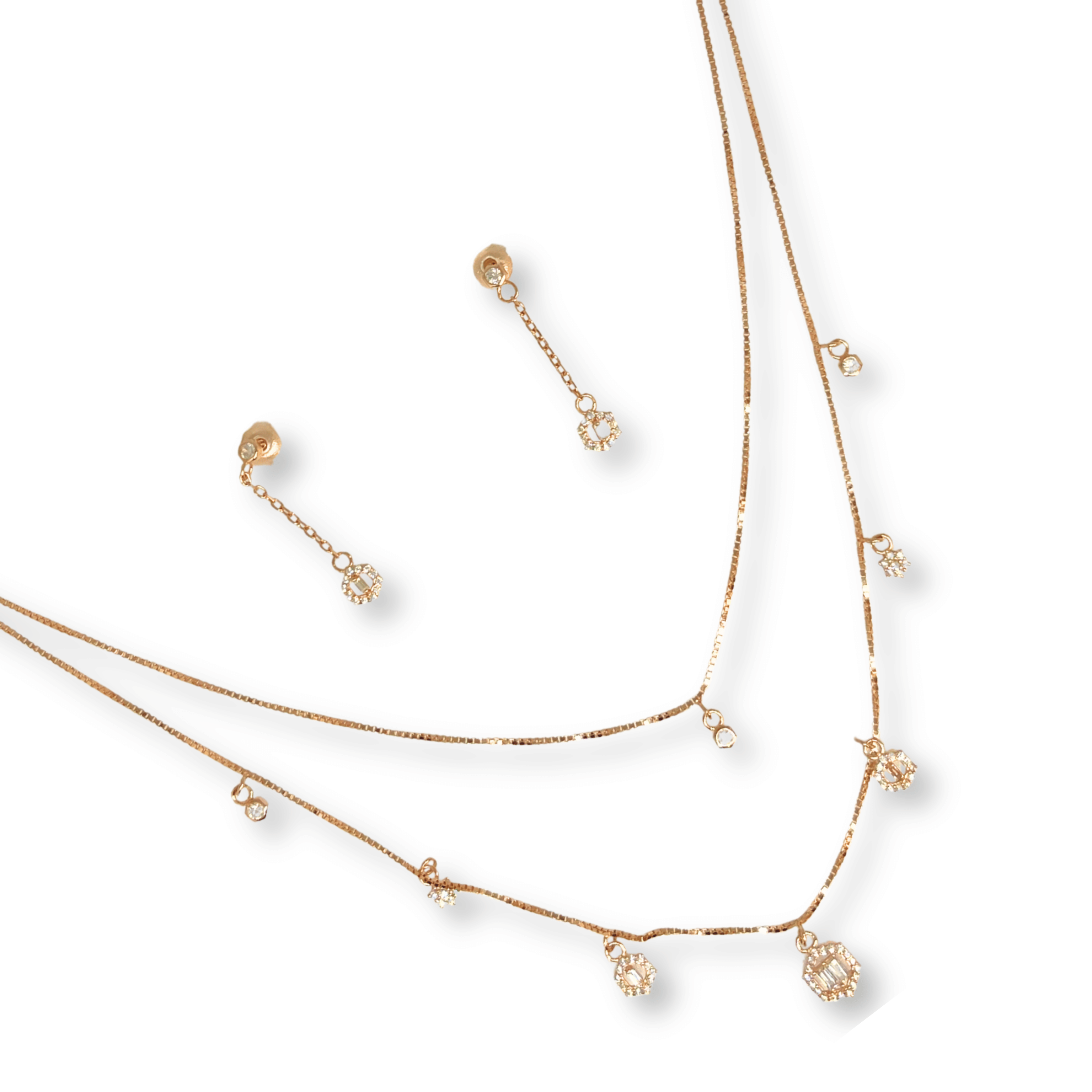 Minimal Charm Layered Necklace Set