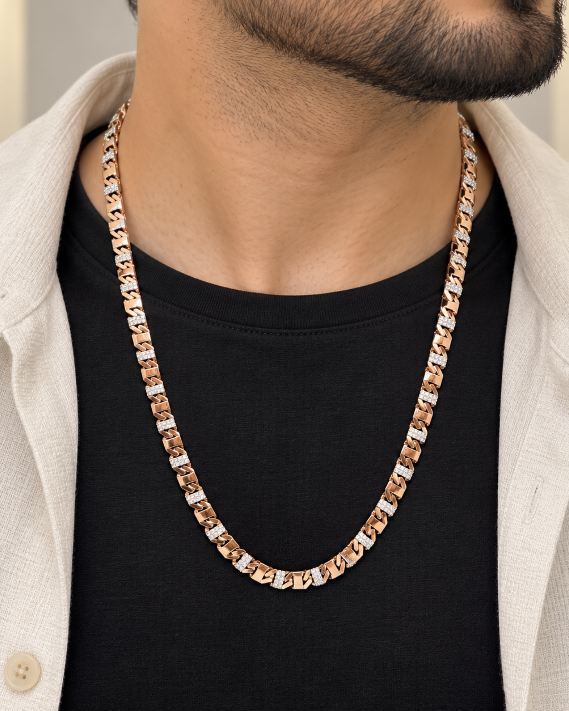 Royal Twist 925 Silver Men's Chain