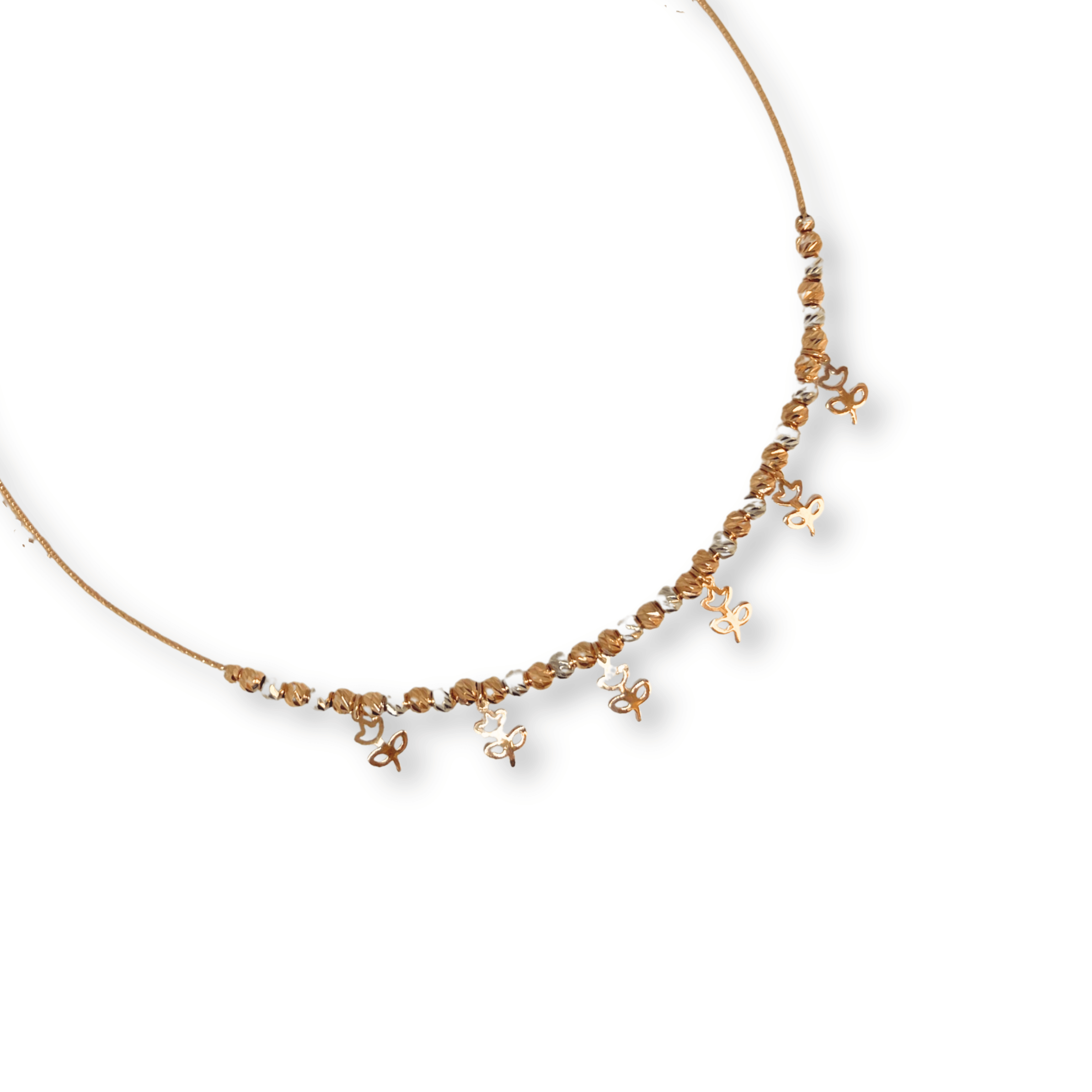 Butterfly Charm Beaded Necklace