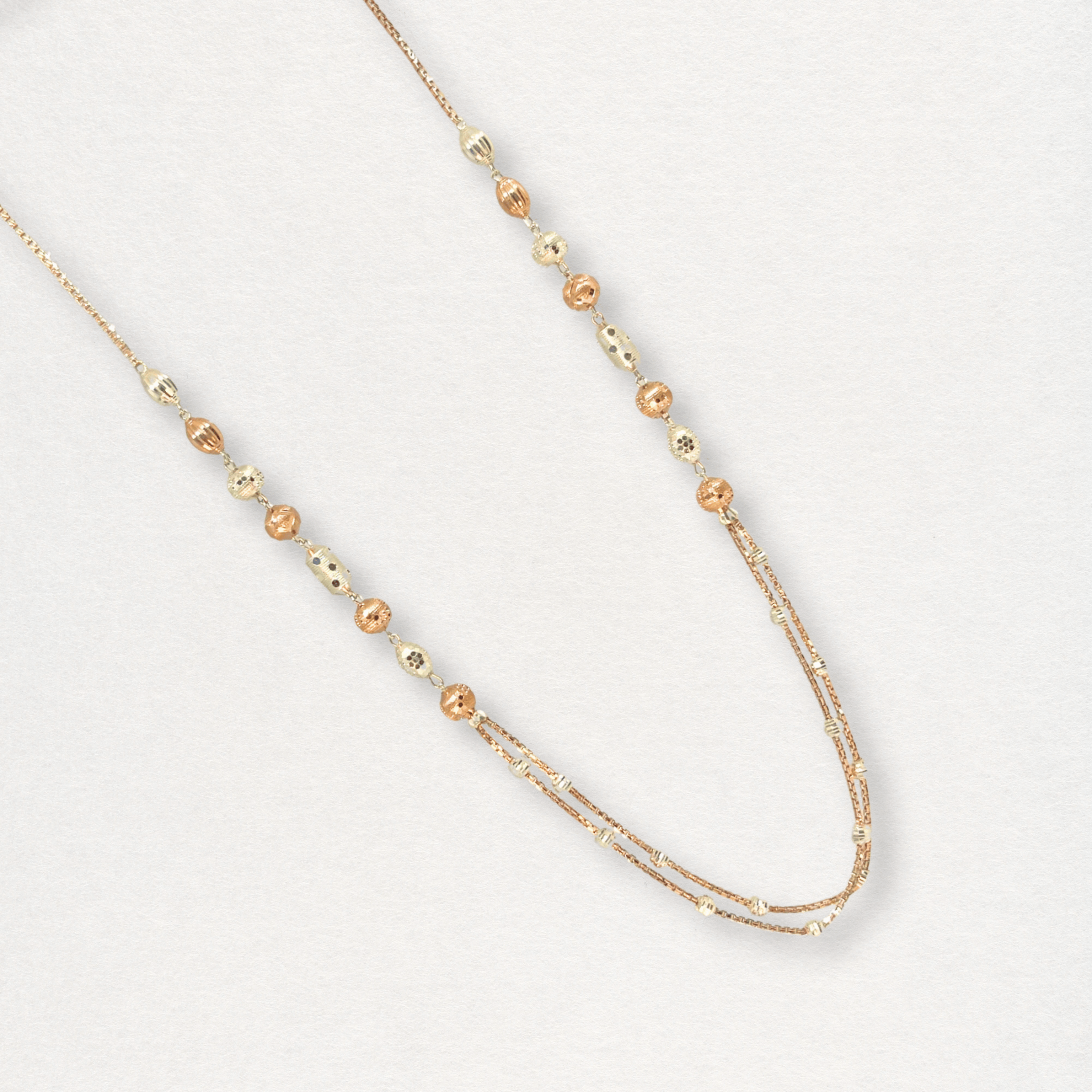 RectaGlow Dual Tone Silver Chain