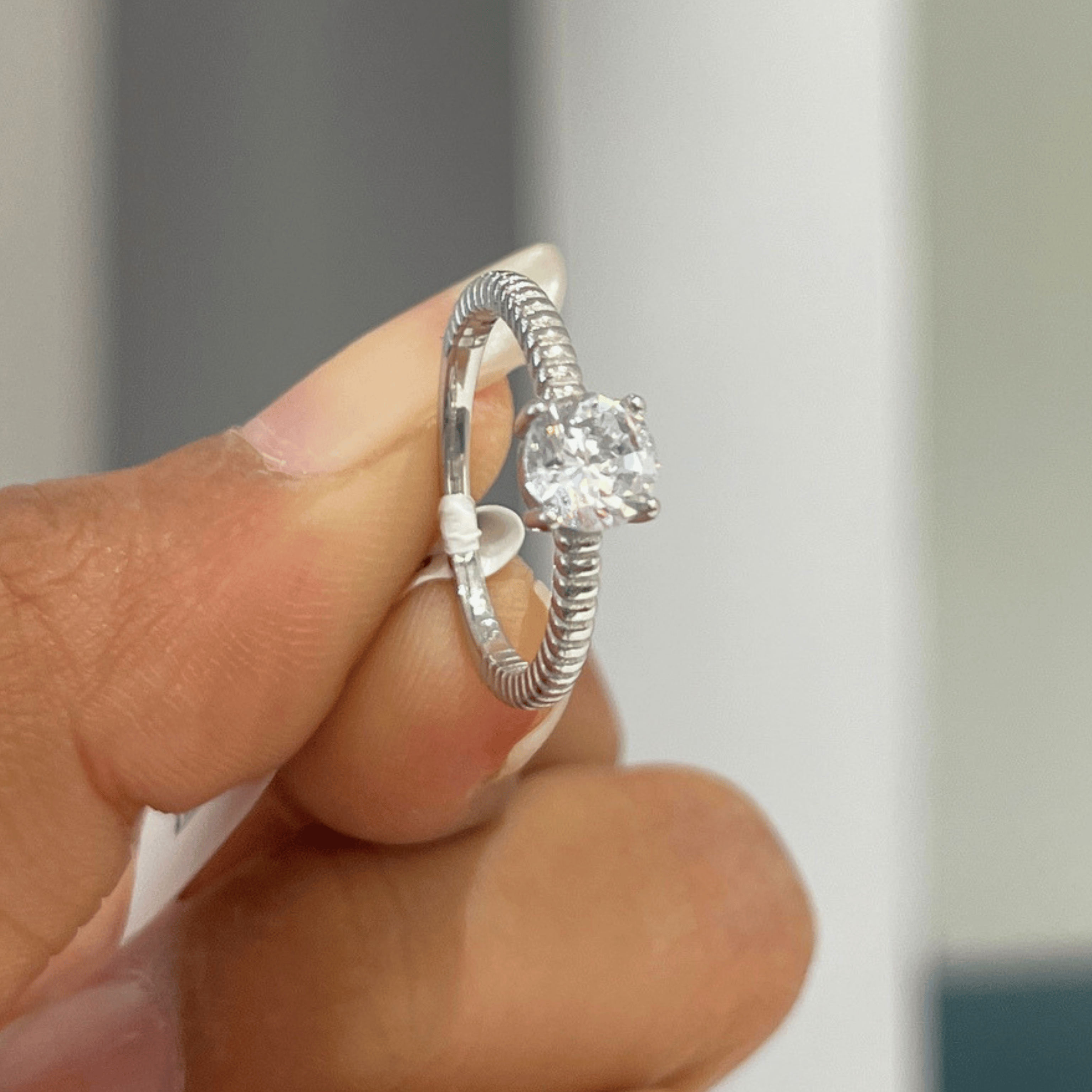 Crystal Infinity Ring