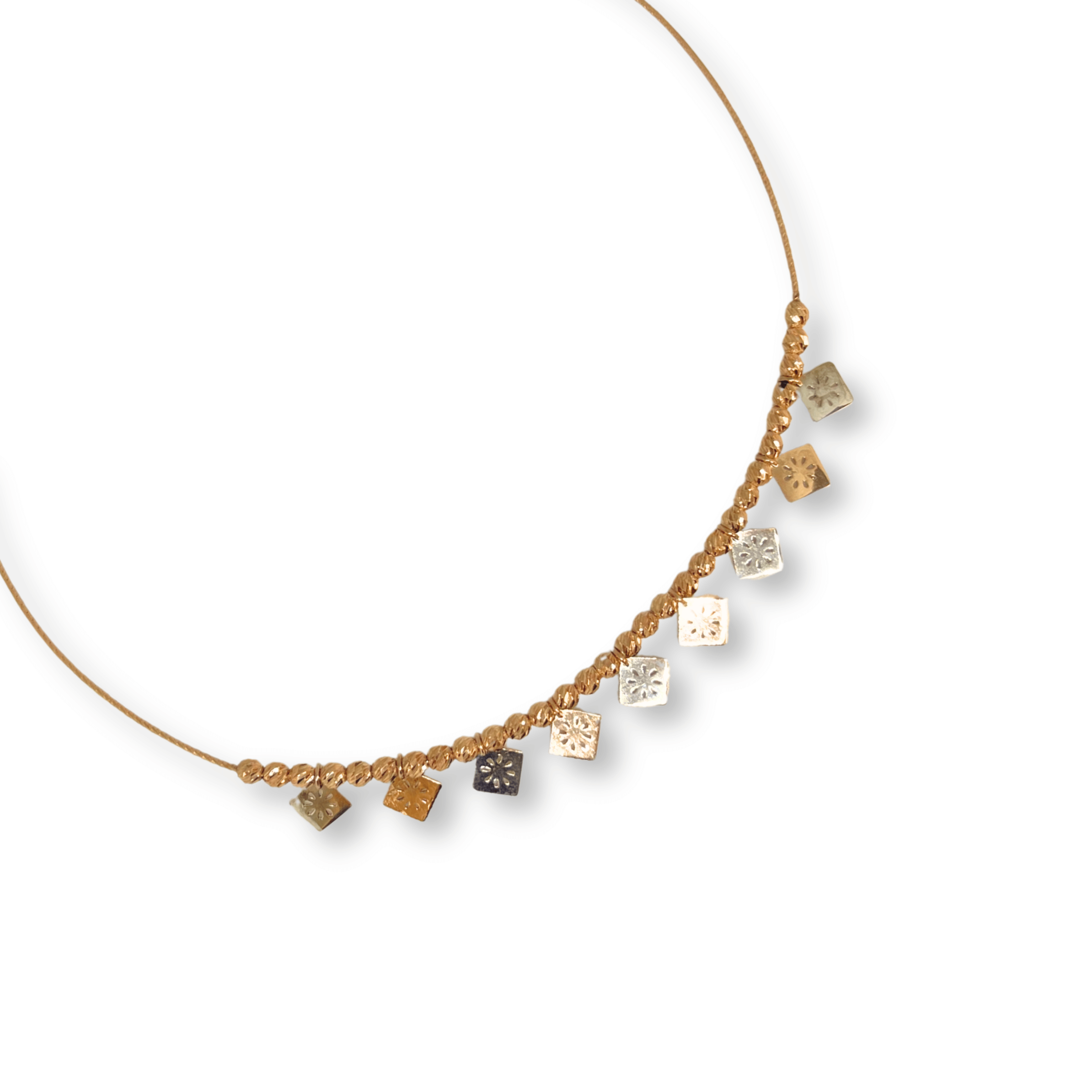 Minimal Square Drop Necklace