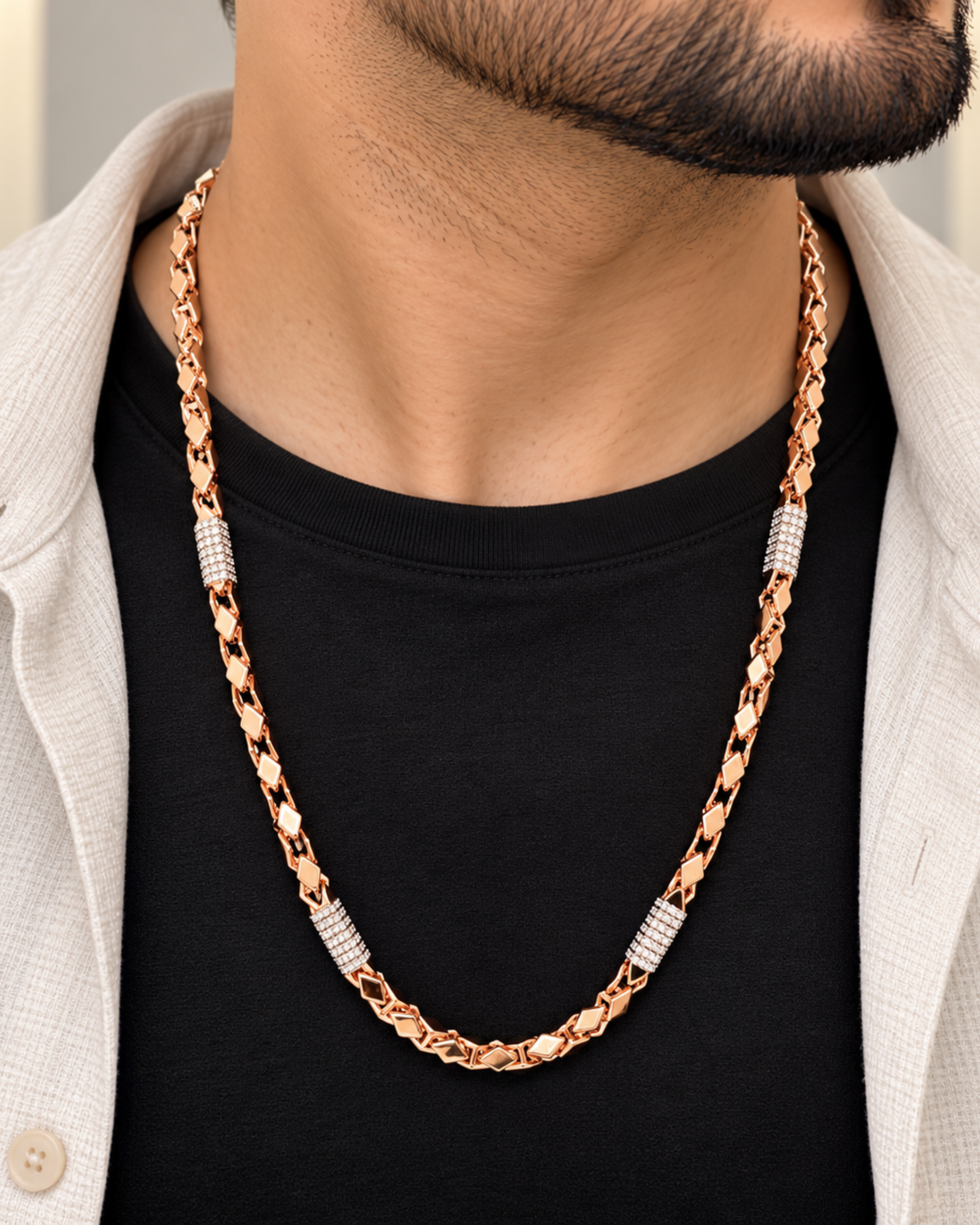 Titanium Twist 925 Silver Chain