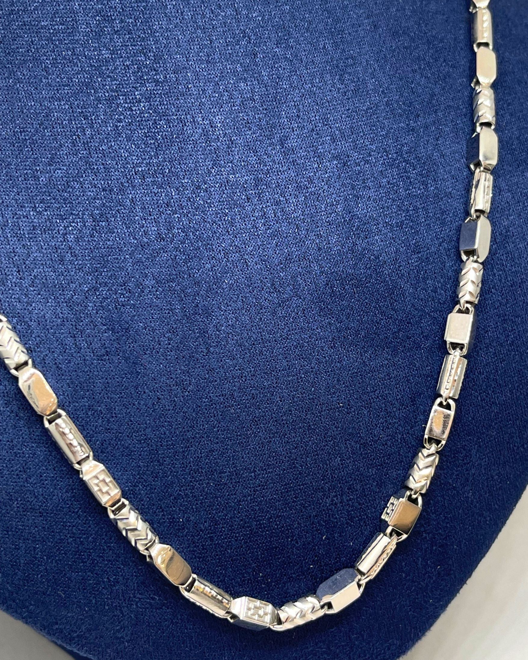 Luxury Wave 925 Silver Men's Chain