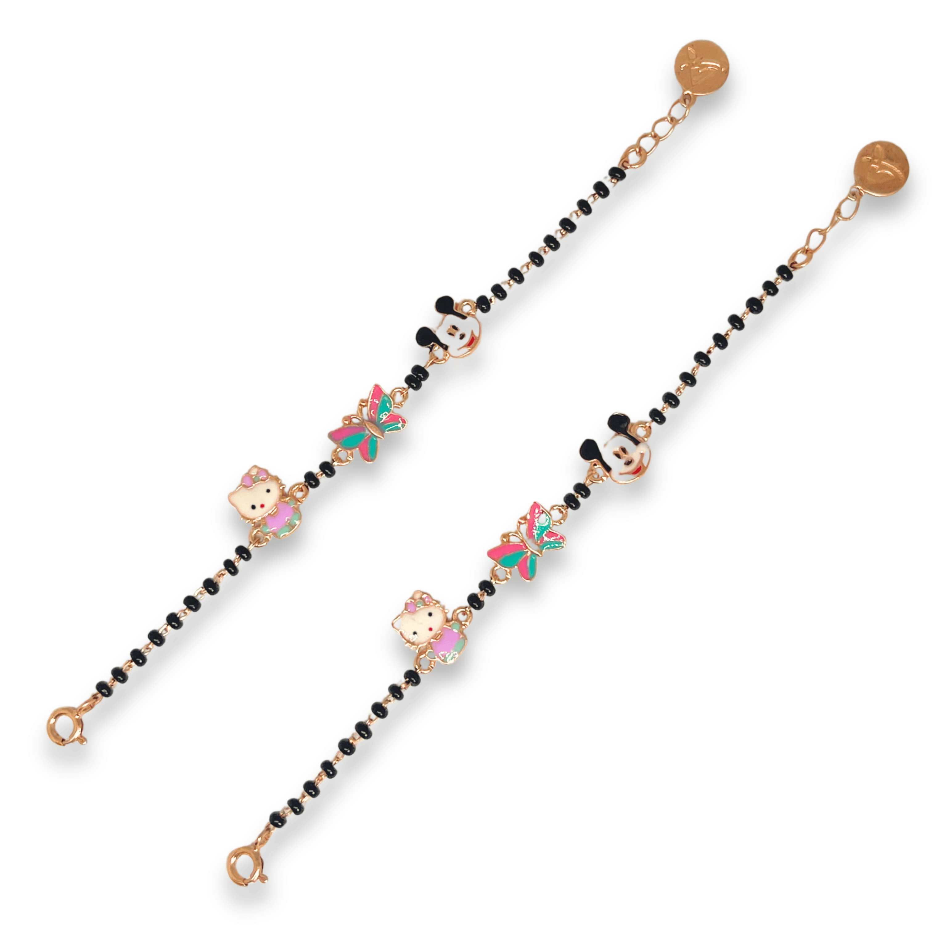 Kids Cartoon Butterfly Charm Bracelet