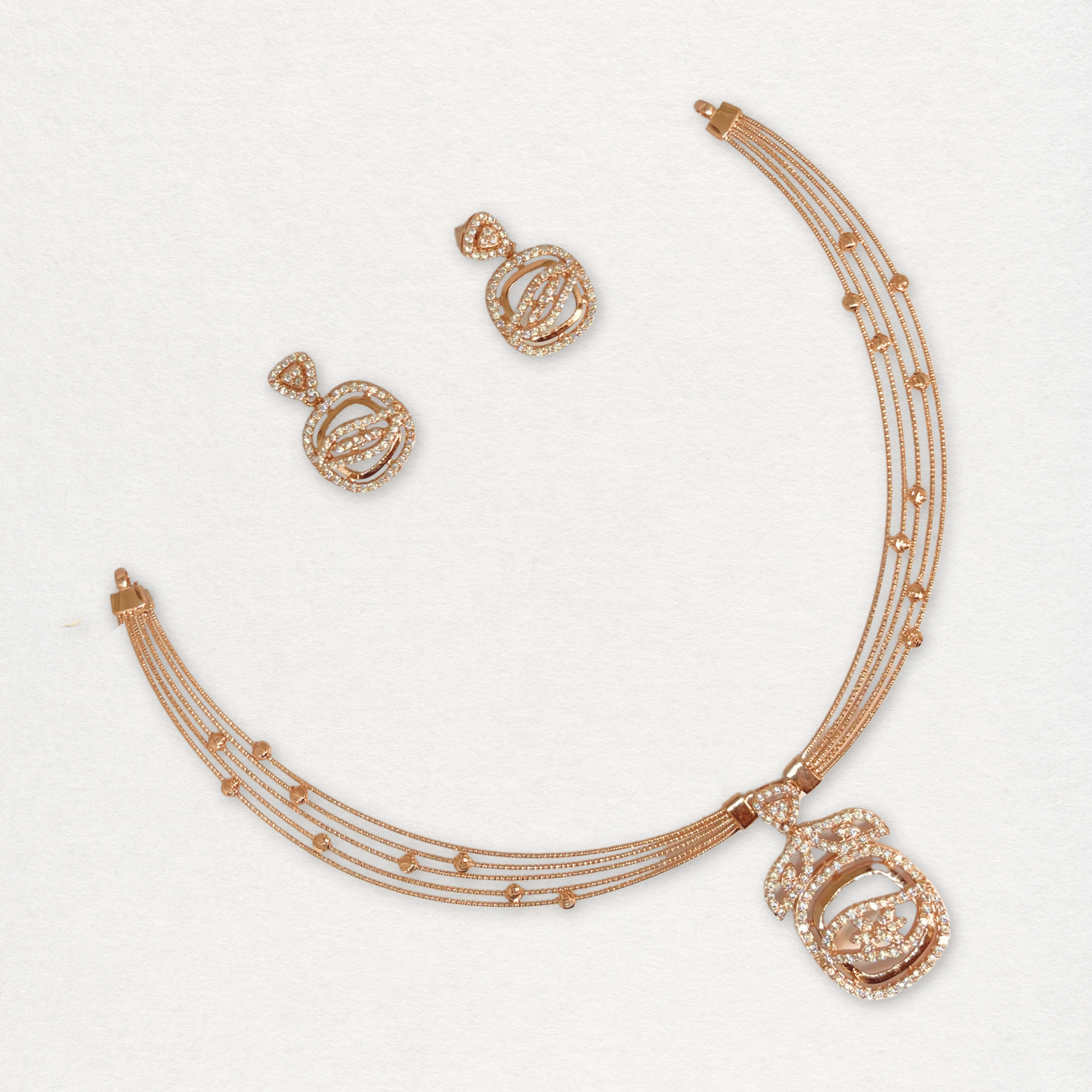 Elegant Oval Designer Necklace
