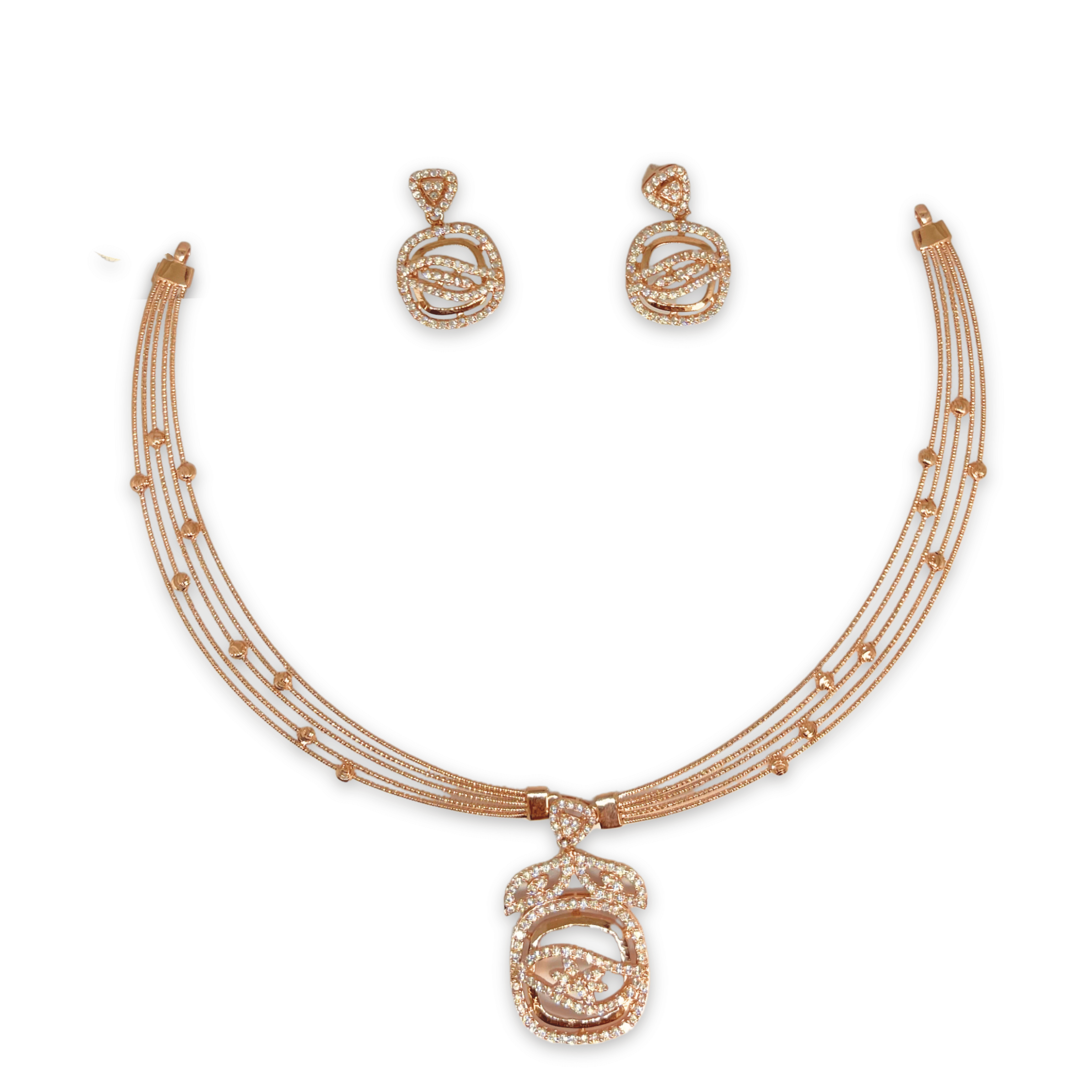 Elegant Oval Designer Necklace