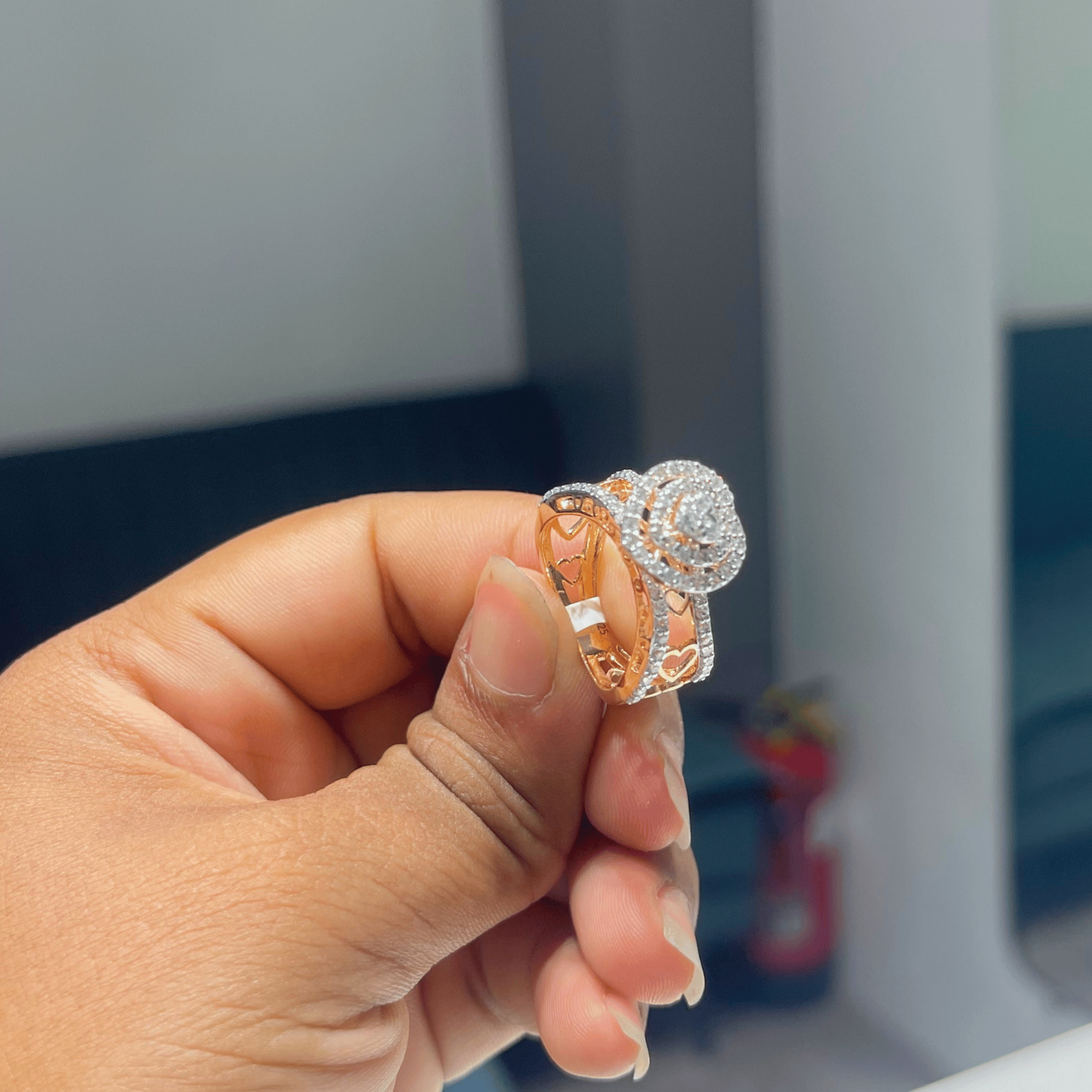 Diamond Cube Ring