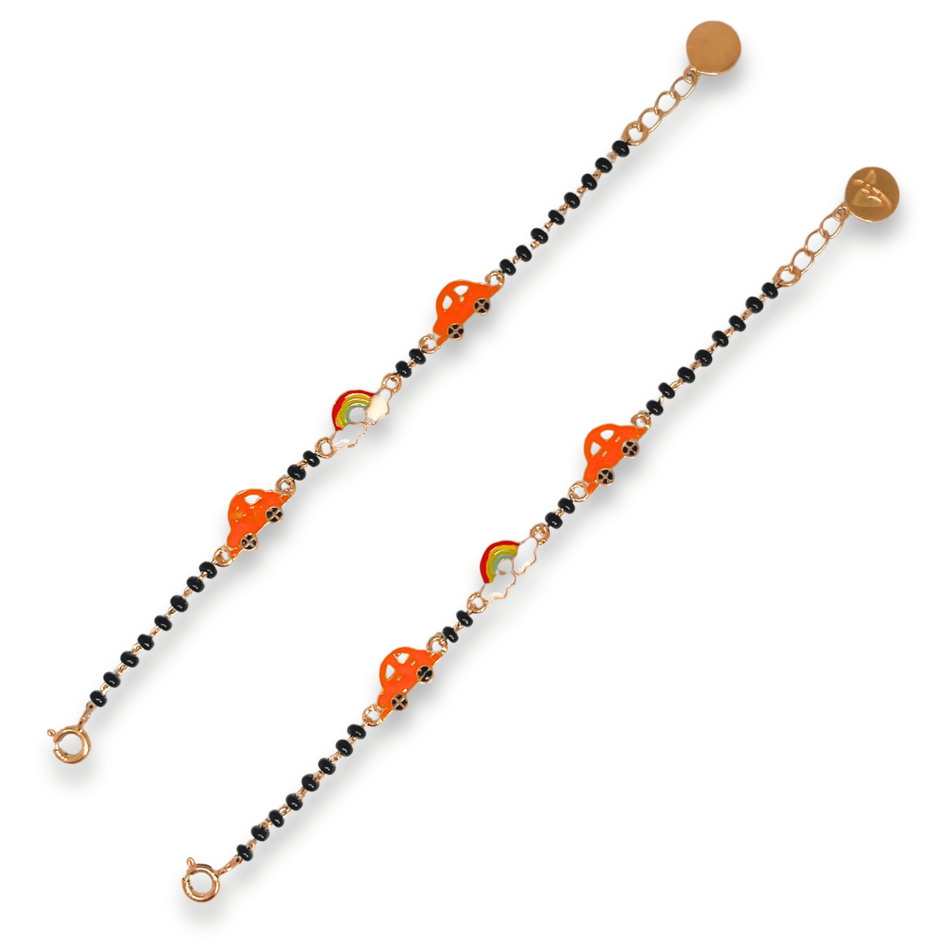 Kids Car Rainbow Charm Bracelet