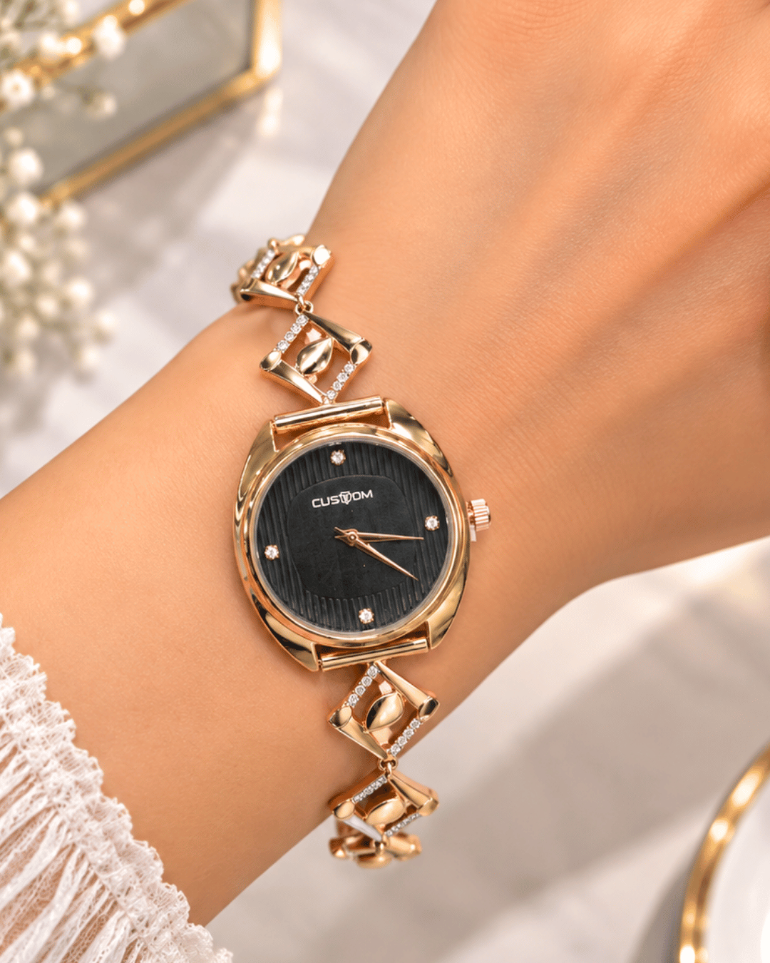 Silver Spark Watch Bracelet