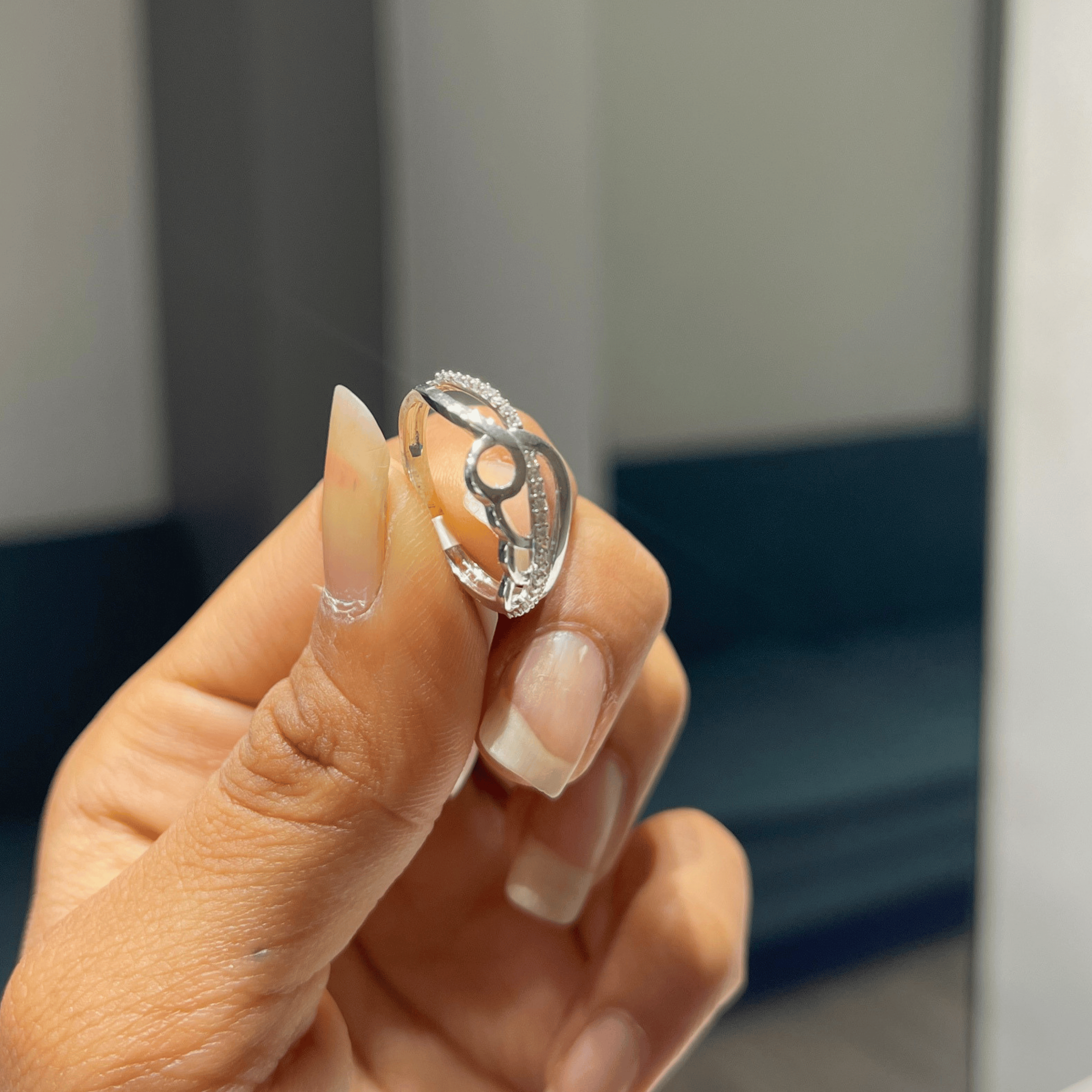 Crystal Charm Ring