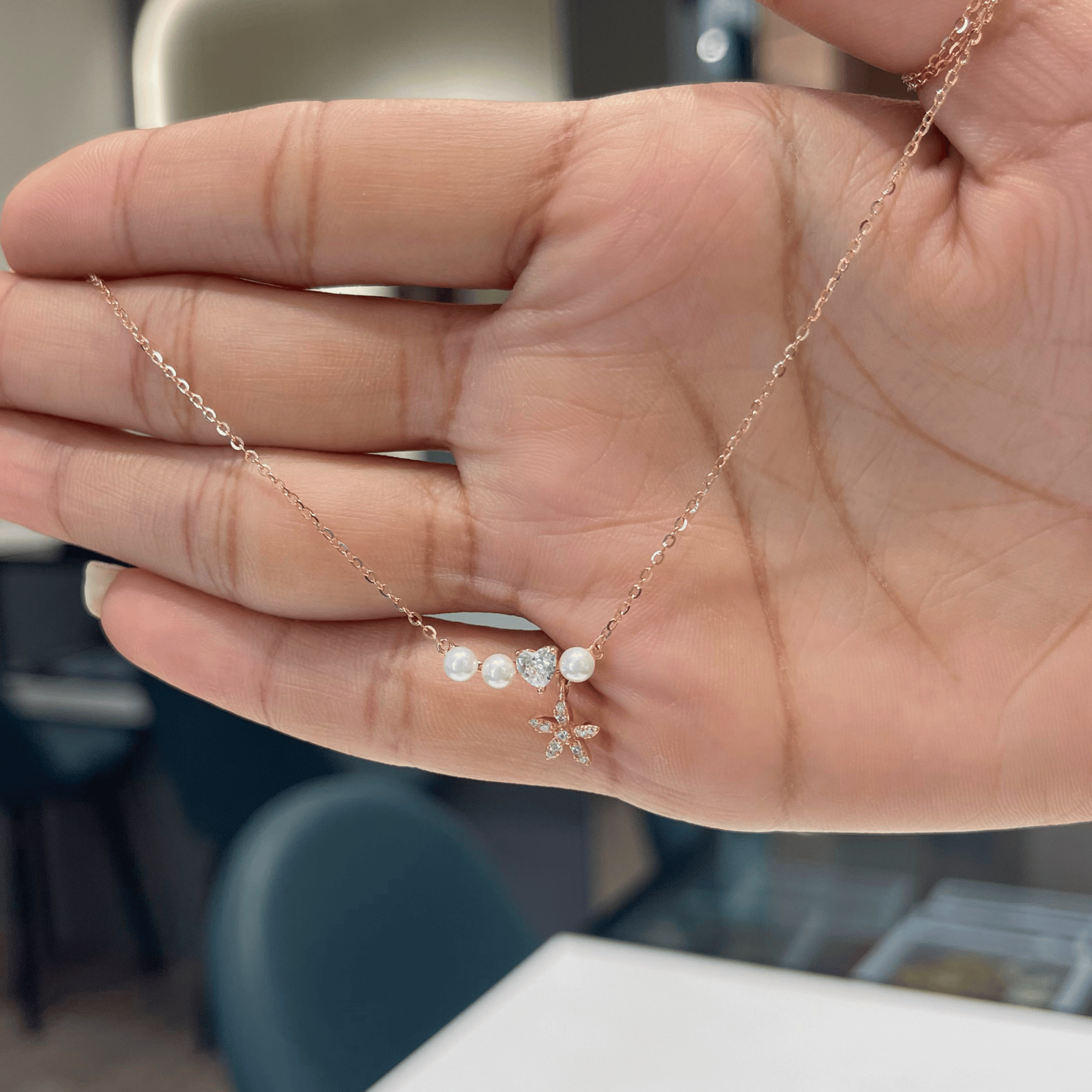 925 Silver Heart Chain Pendant
