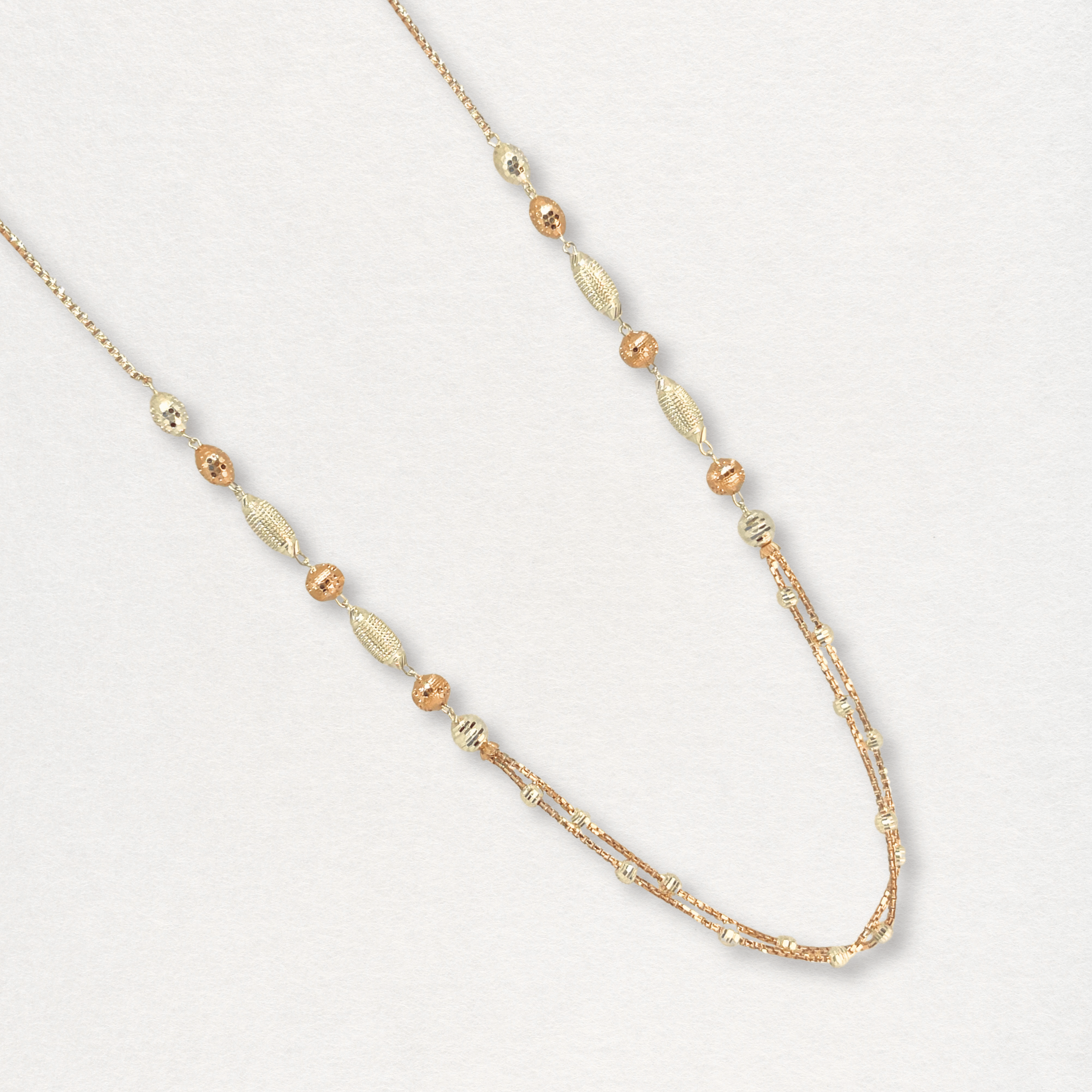 Eleglo Dual Tone Silver Chain