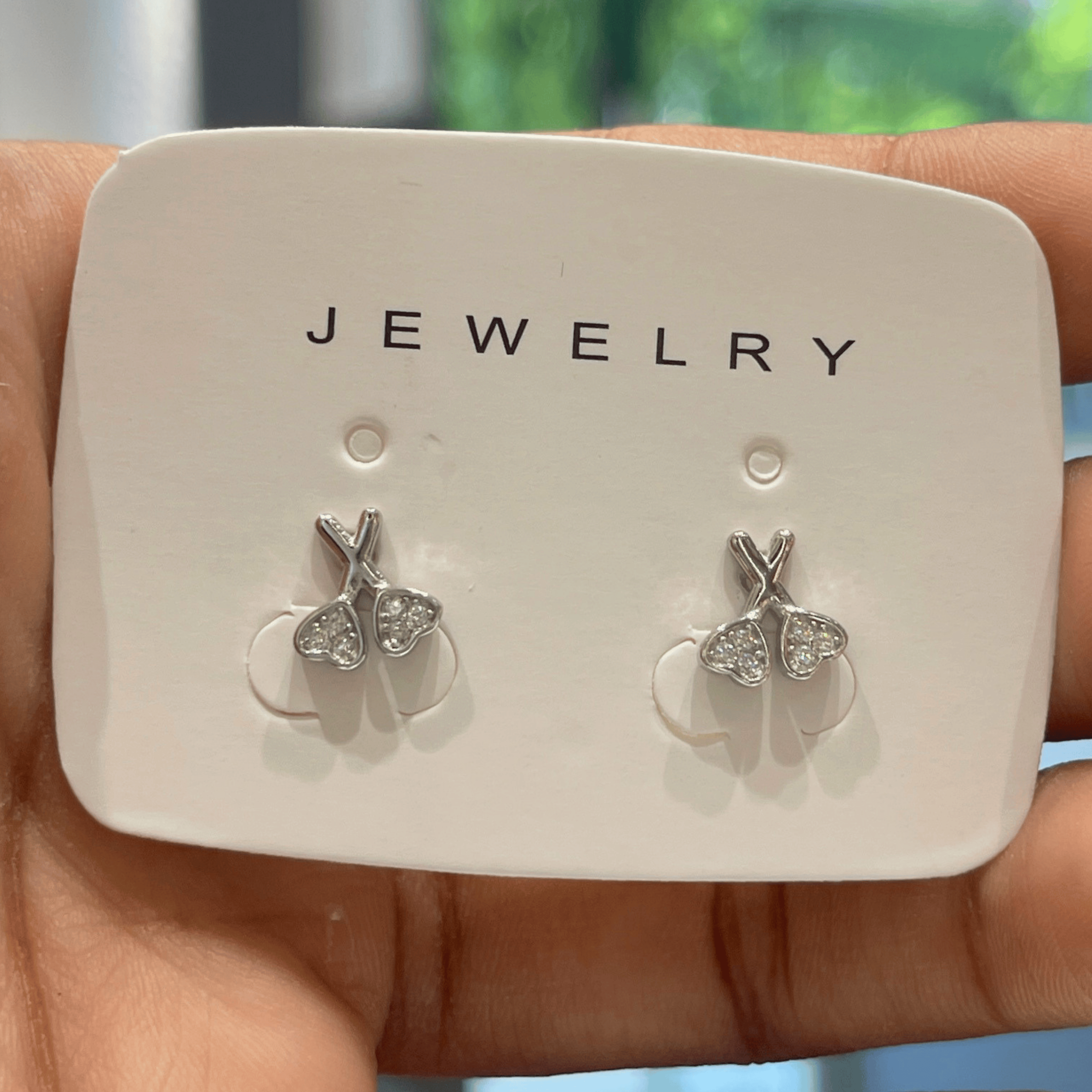 Silver Princess Studs