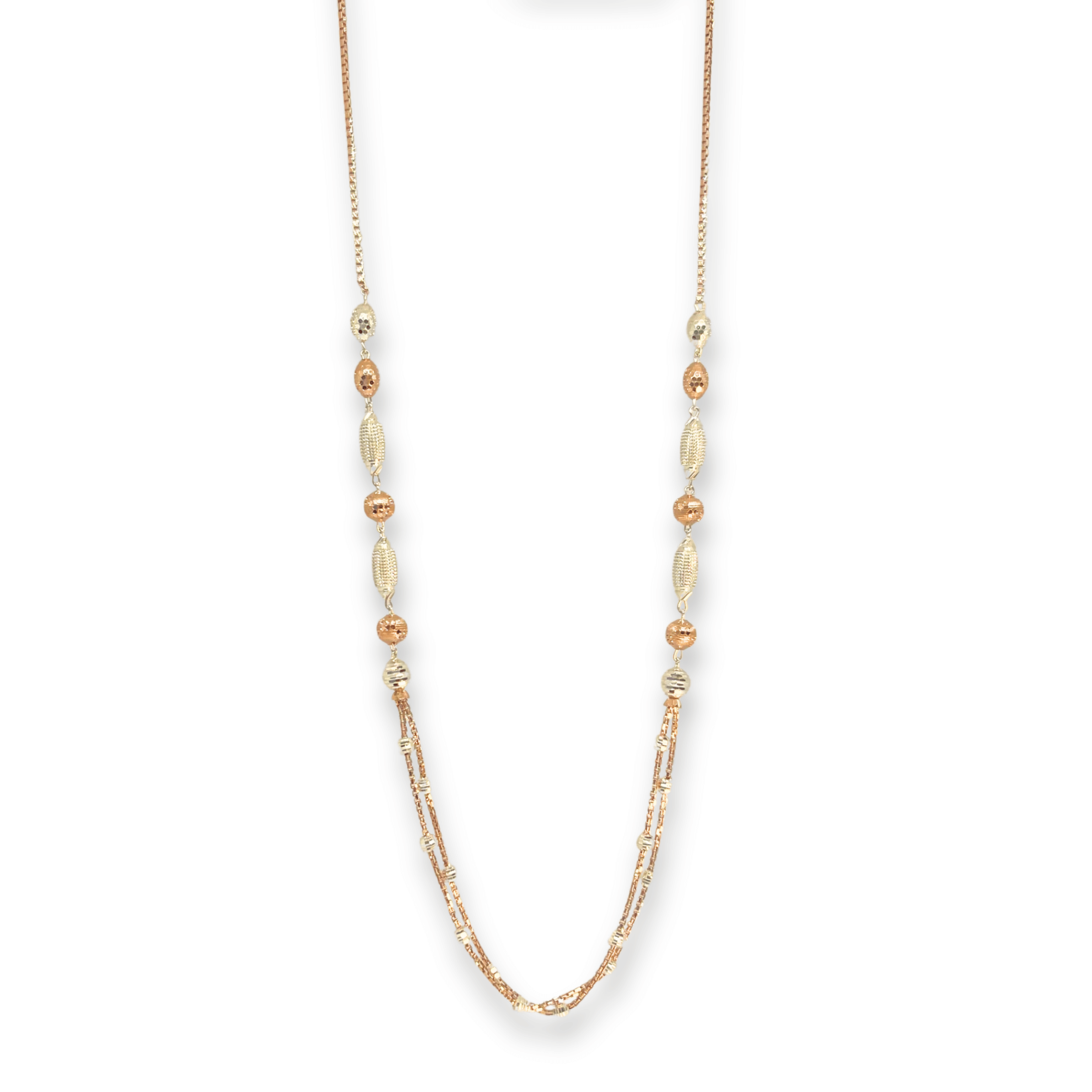 Eleglo Dual Tone Silver Chain