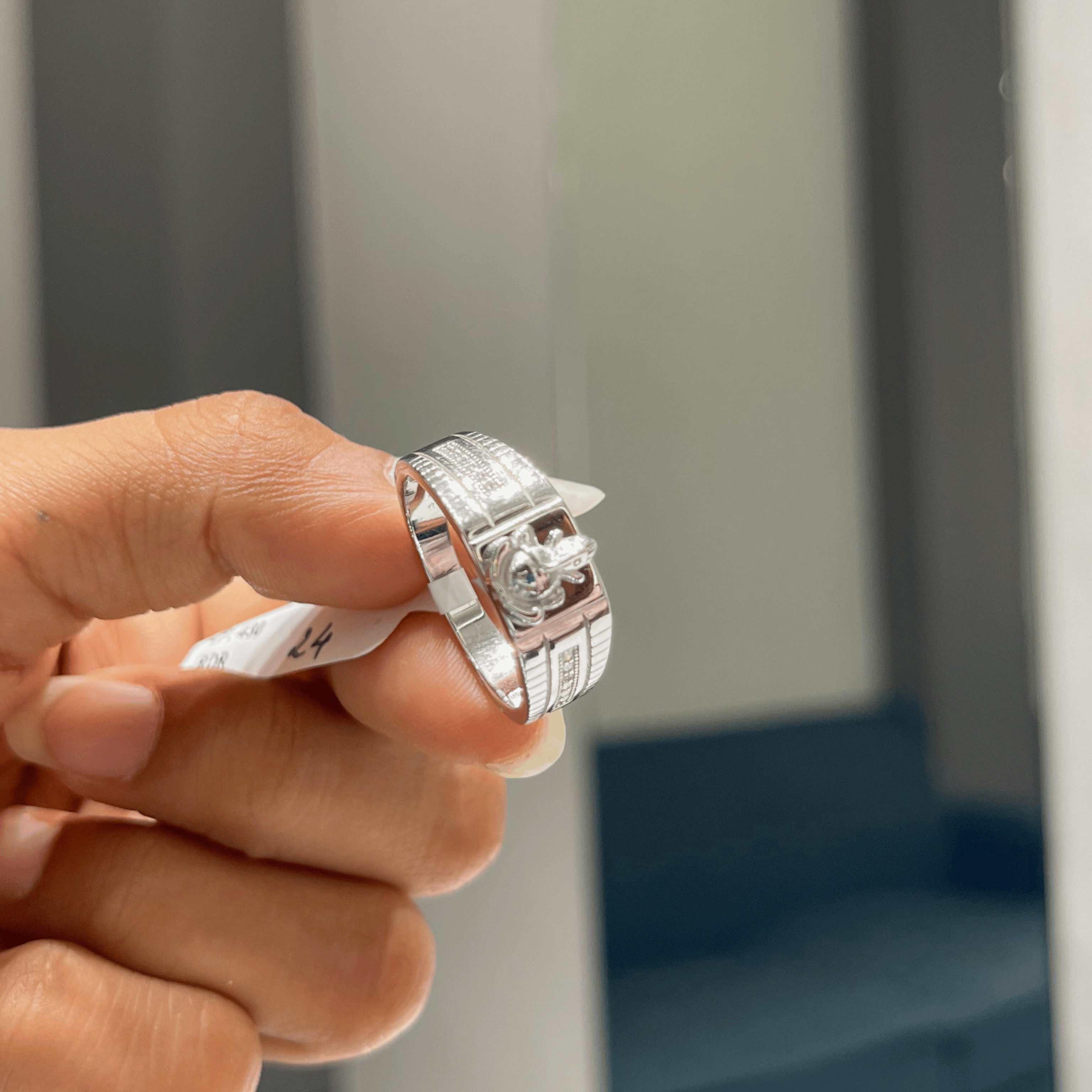 White Stone Ring