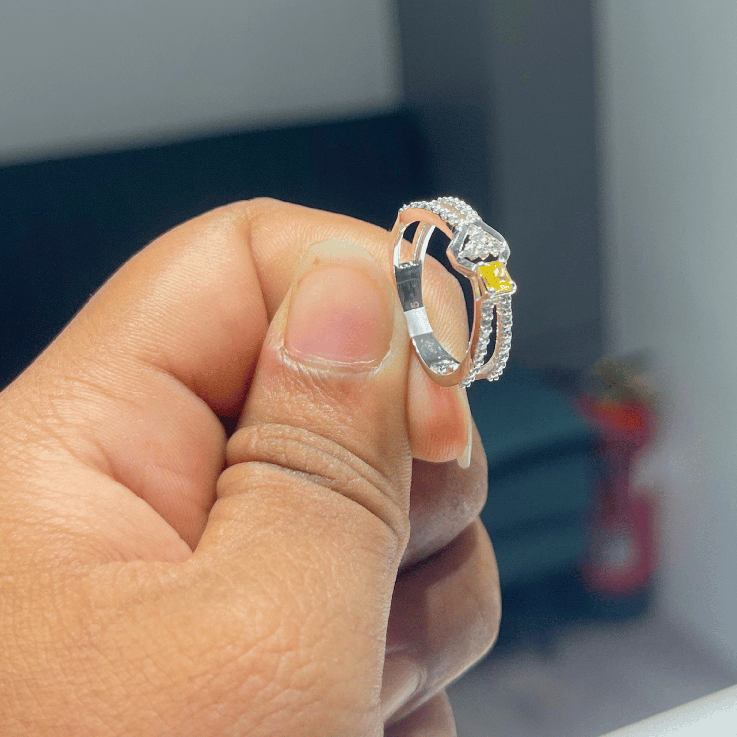 Silver Spark Ring