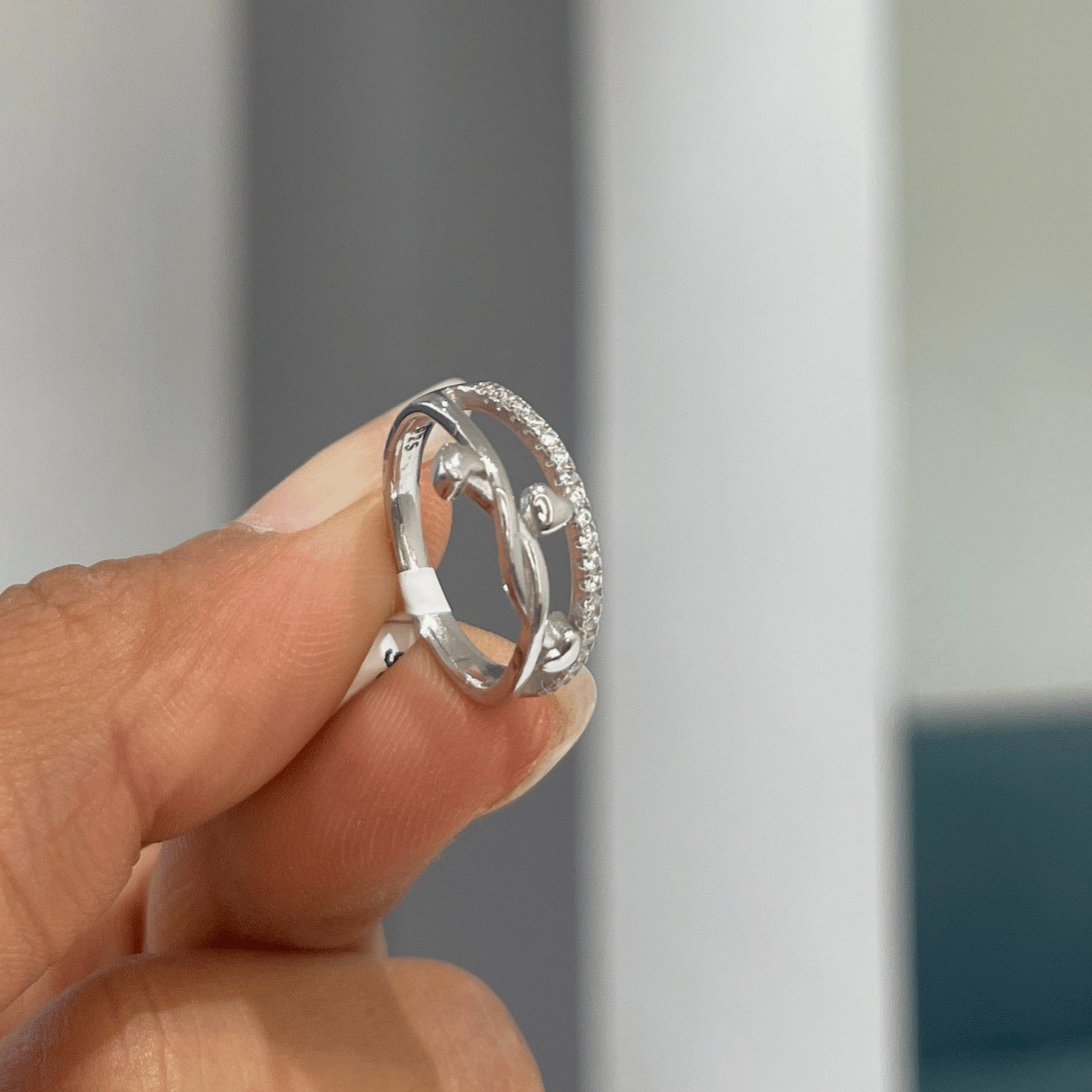 Crystal Infinity Ring
