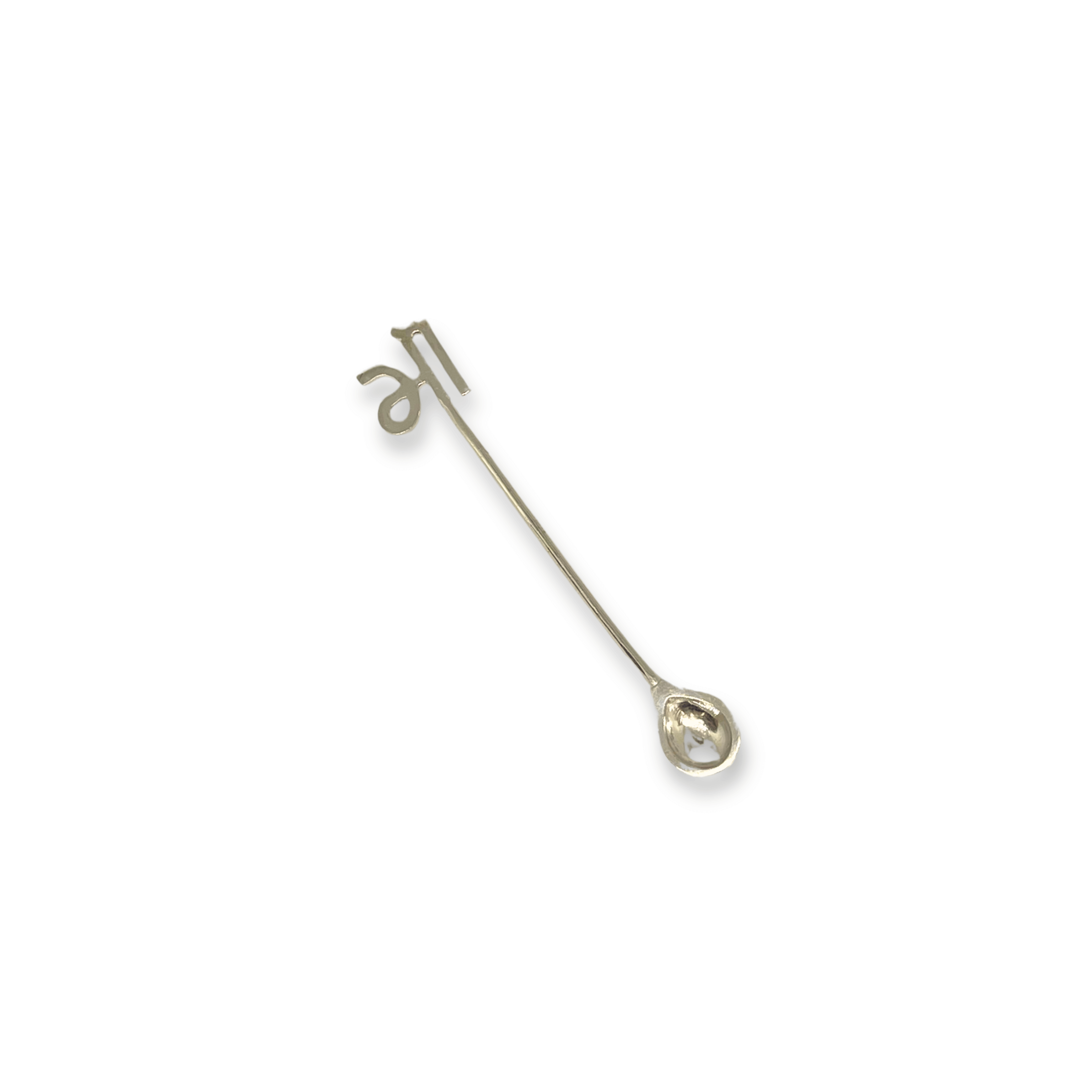 925 Silver Baby Feeding Spoon with Religious Symbol