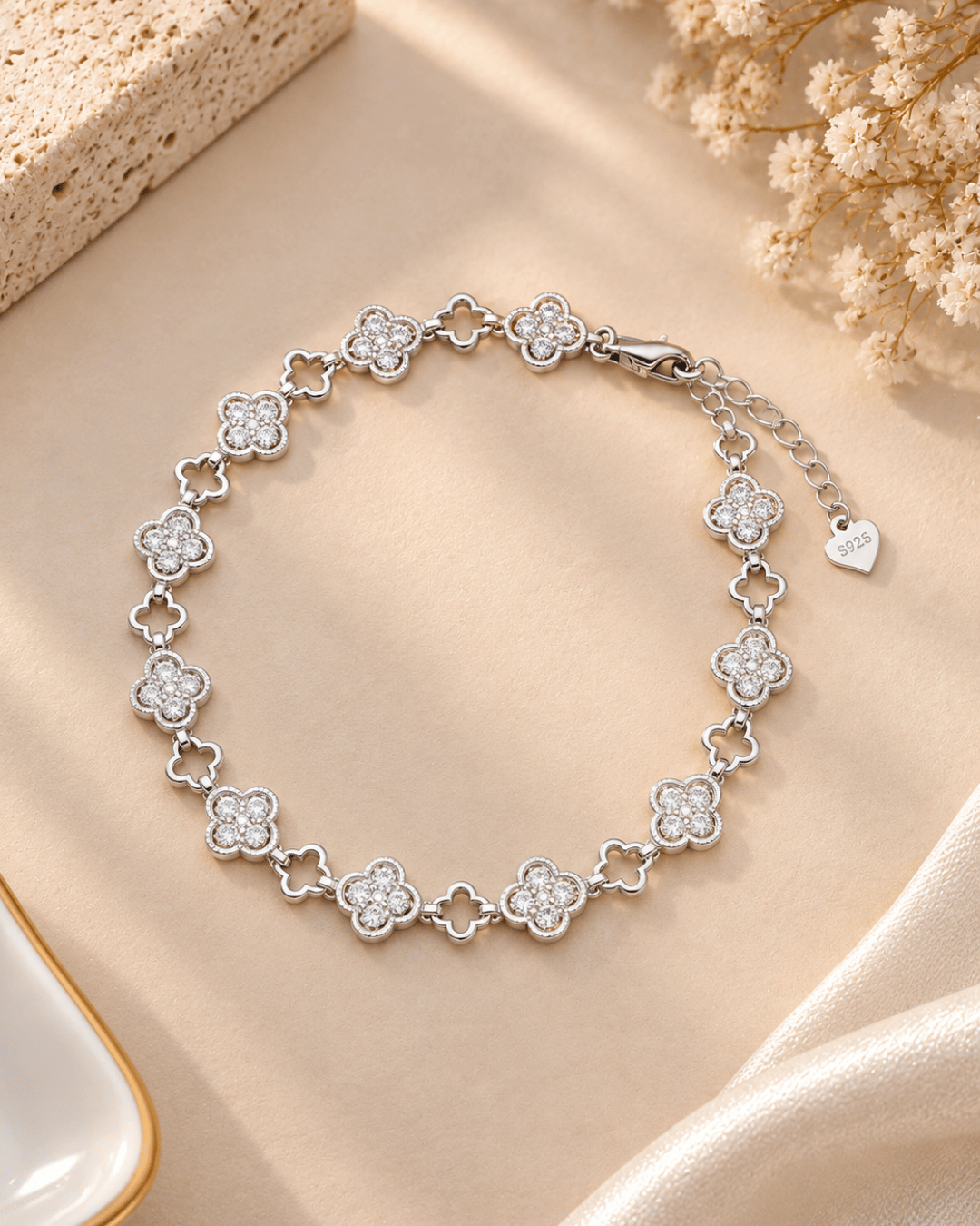 Lunaria Silver Bracelet